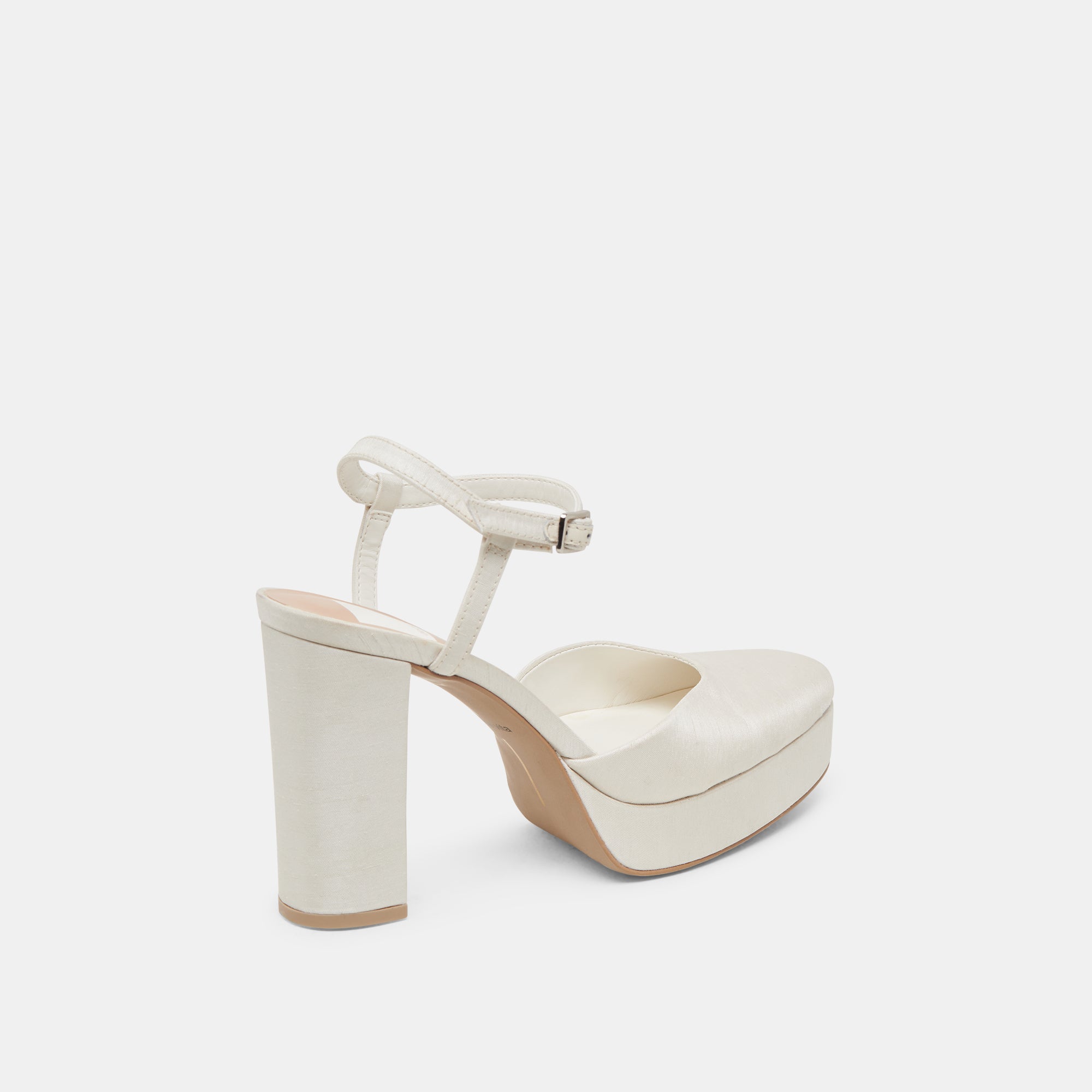 CLAUD HEELS WHITE SATIN - Image 3