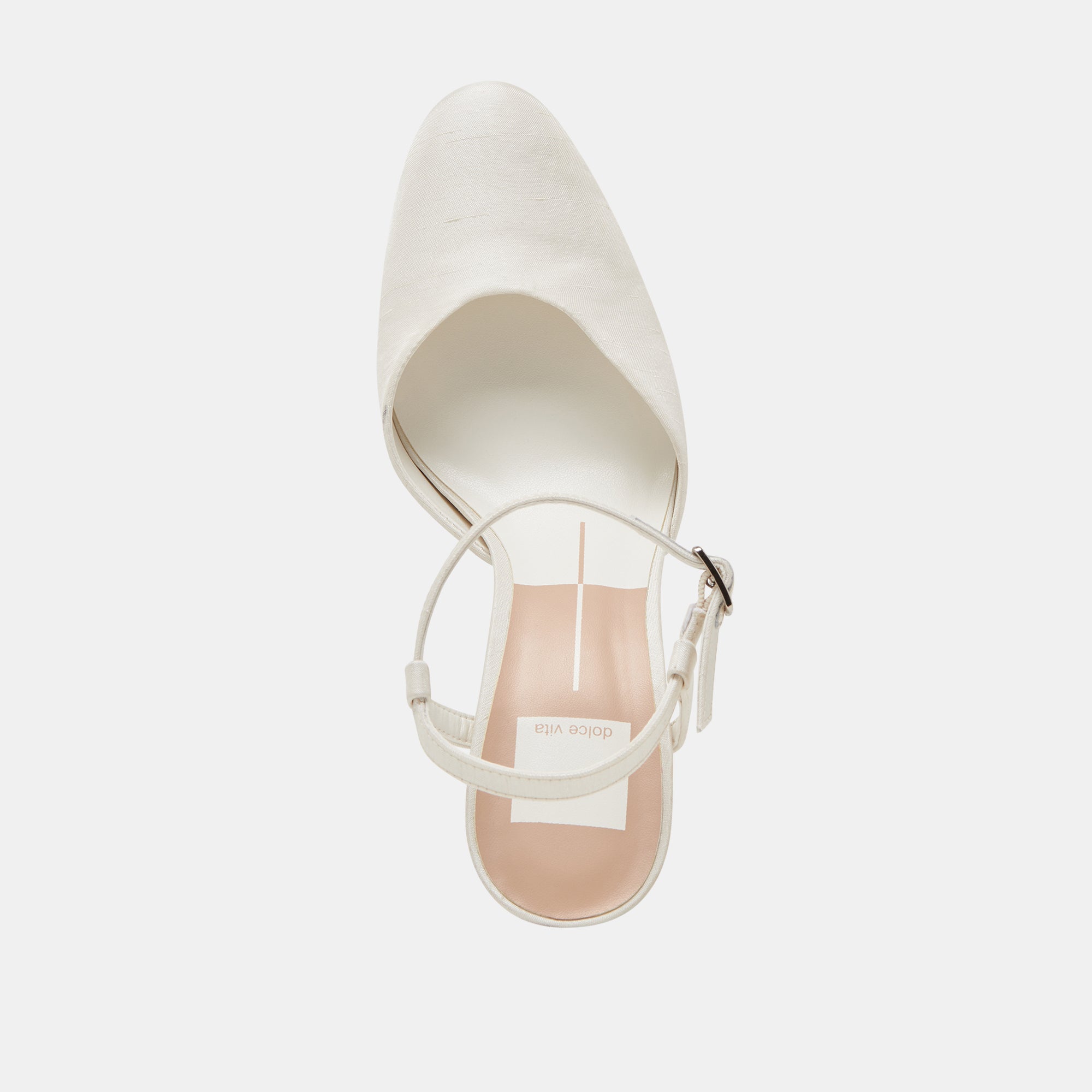 CLAUD HEELS WHITE SATIN - Image 8