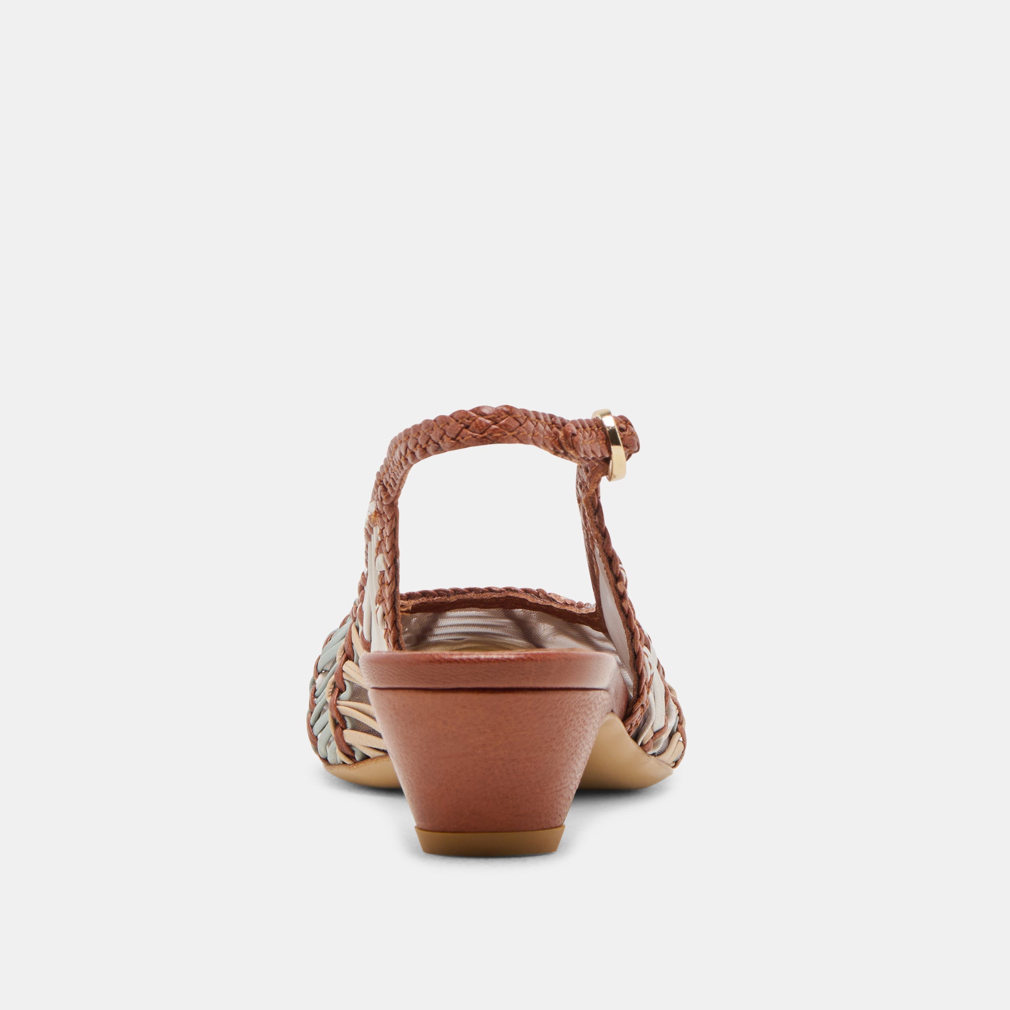 DAFNEY HEELS TAN MULTI WOVEN LEATHER - Image 7