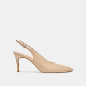 ELASI HEELS BEIGE CRINKLE PATENT