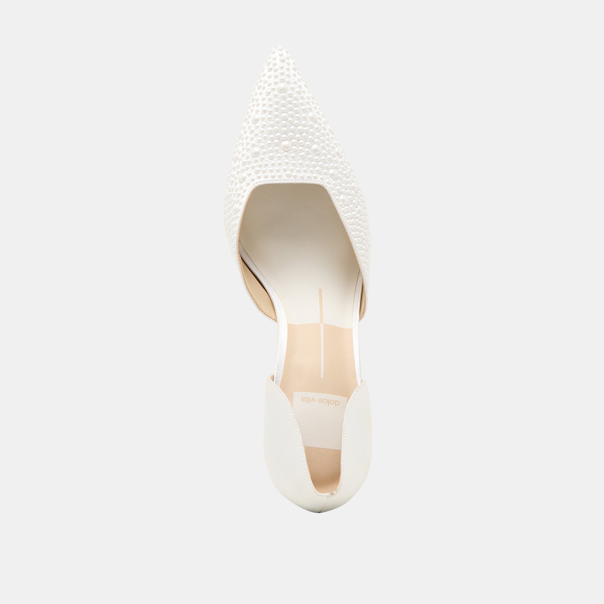 ELOY PEARL HEELS TRUE WHITE SATIN - Image 11