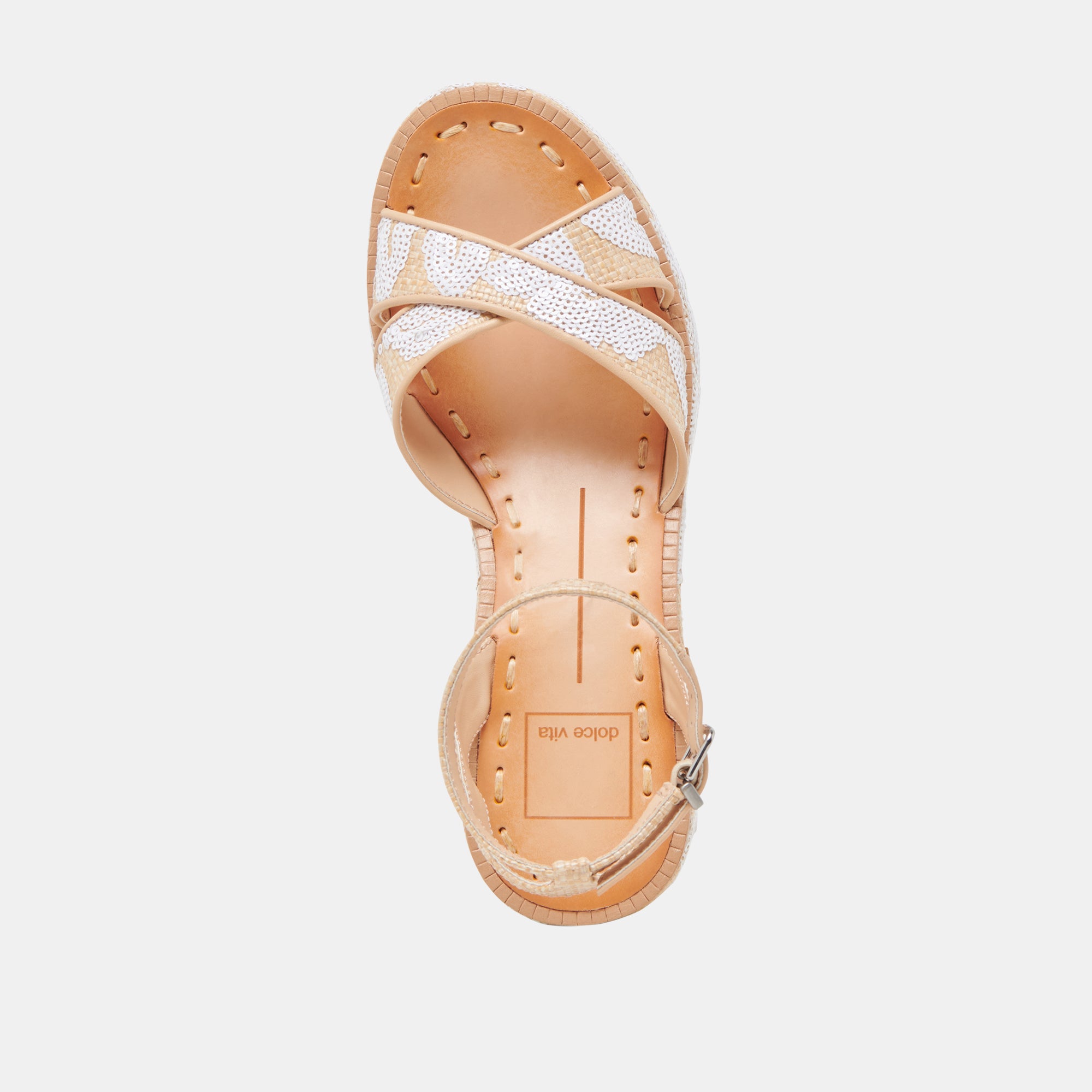 ENIKO HEELS NATURAL MULTI FLORAL SEQUIN - Image 8