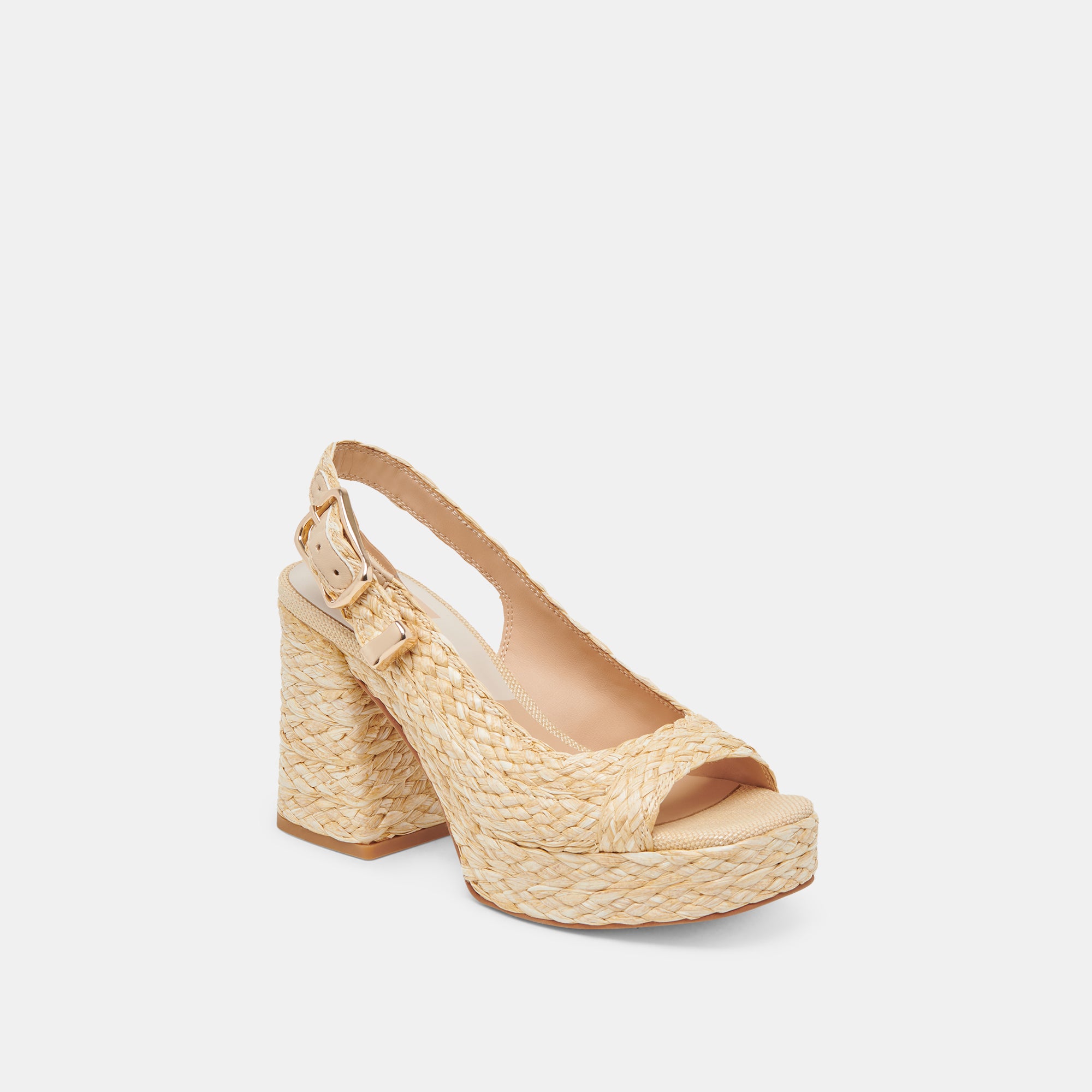 FLORES HEELS NATURAL RAFFIA - Image 3