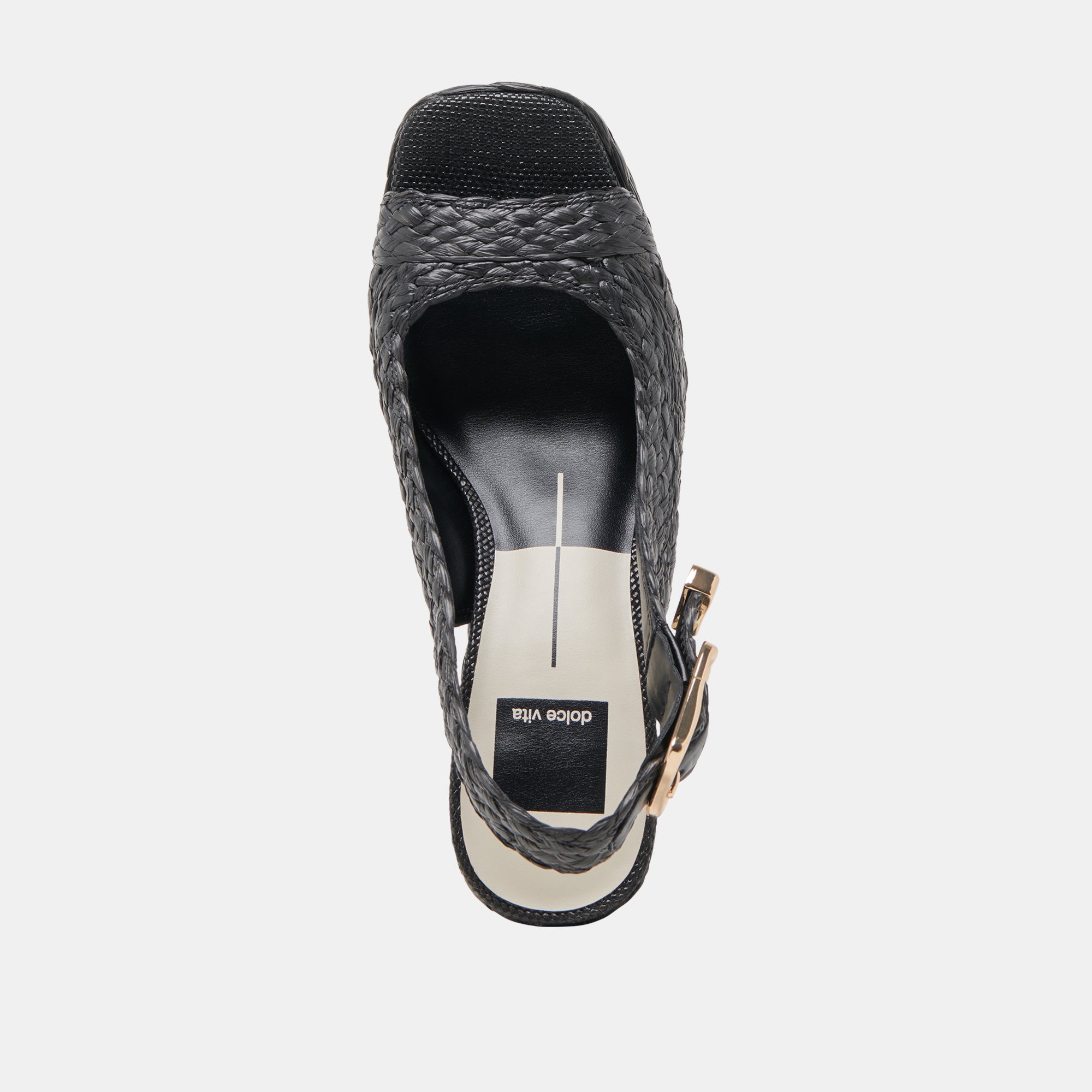 FLORES HEELS ONYX RAFFIA - Image 8