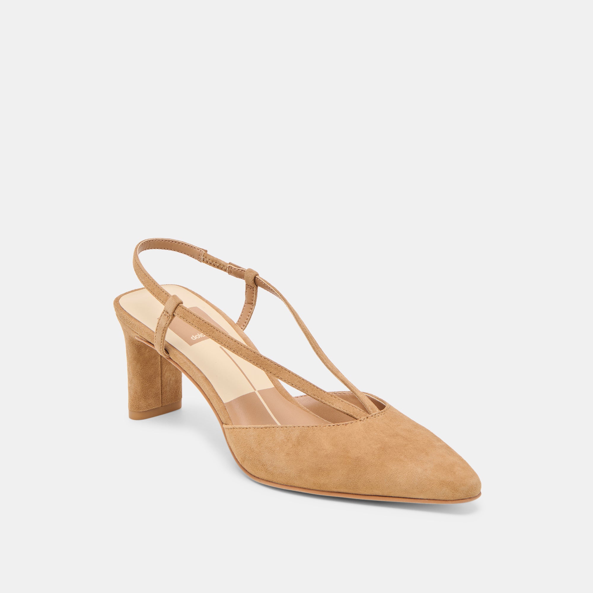 GINAY HEELS LT BROWN SUEDE - Image 2