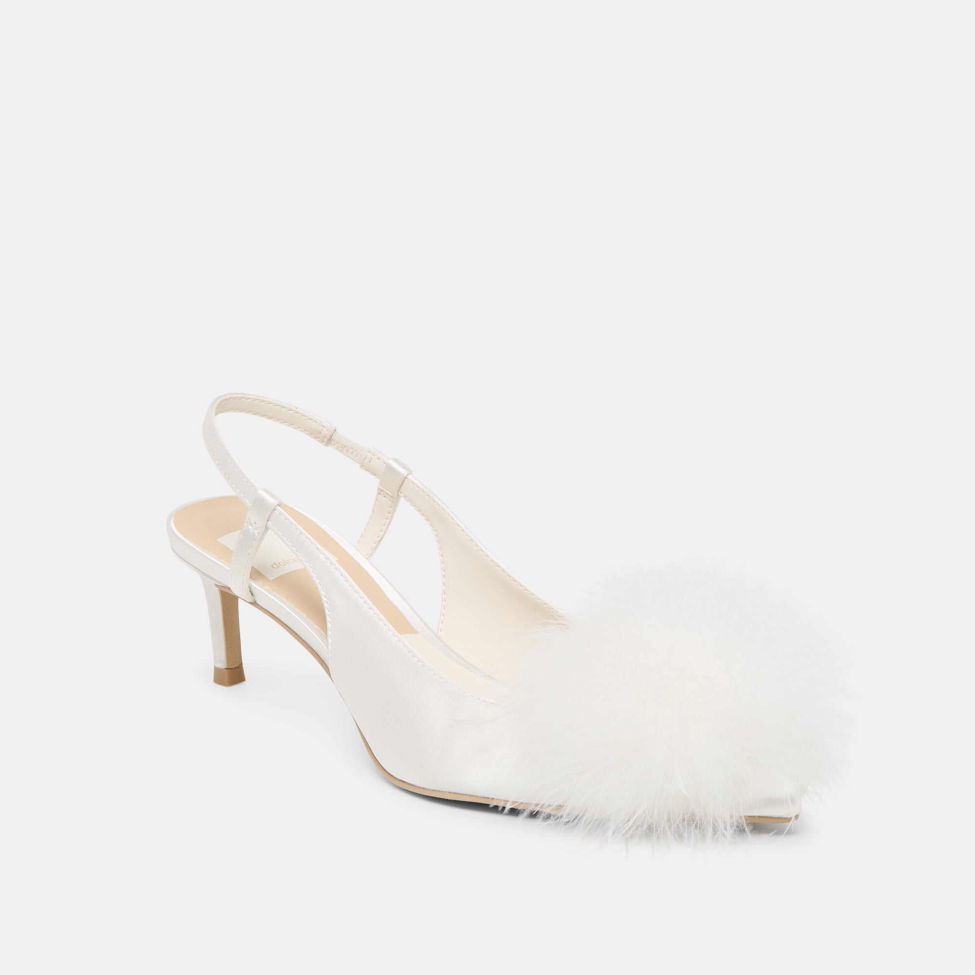 KAMY HEELS TRUE WHITE SATIN - Image 3