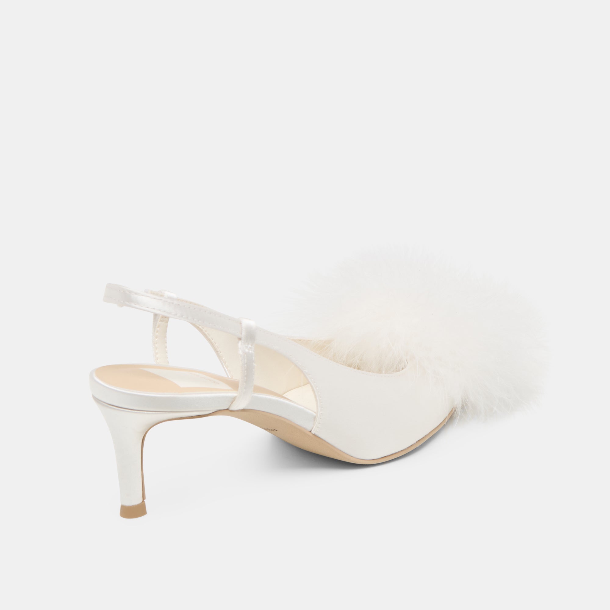 KAMY HEELS TRUE WHITE SATIN - Image 5