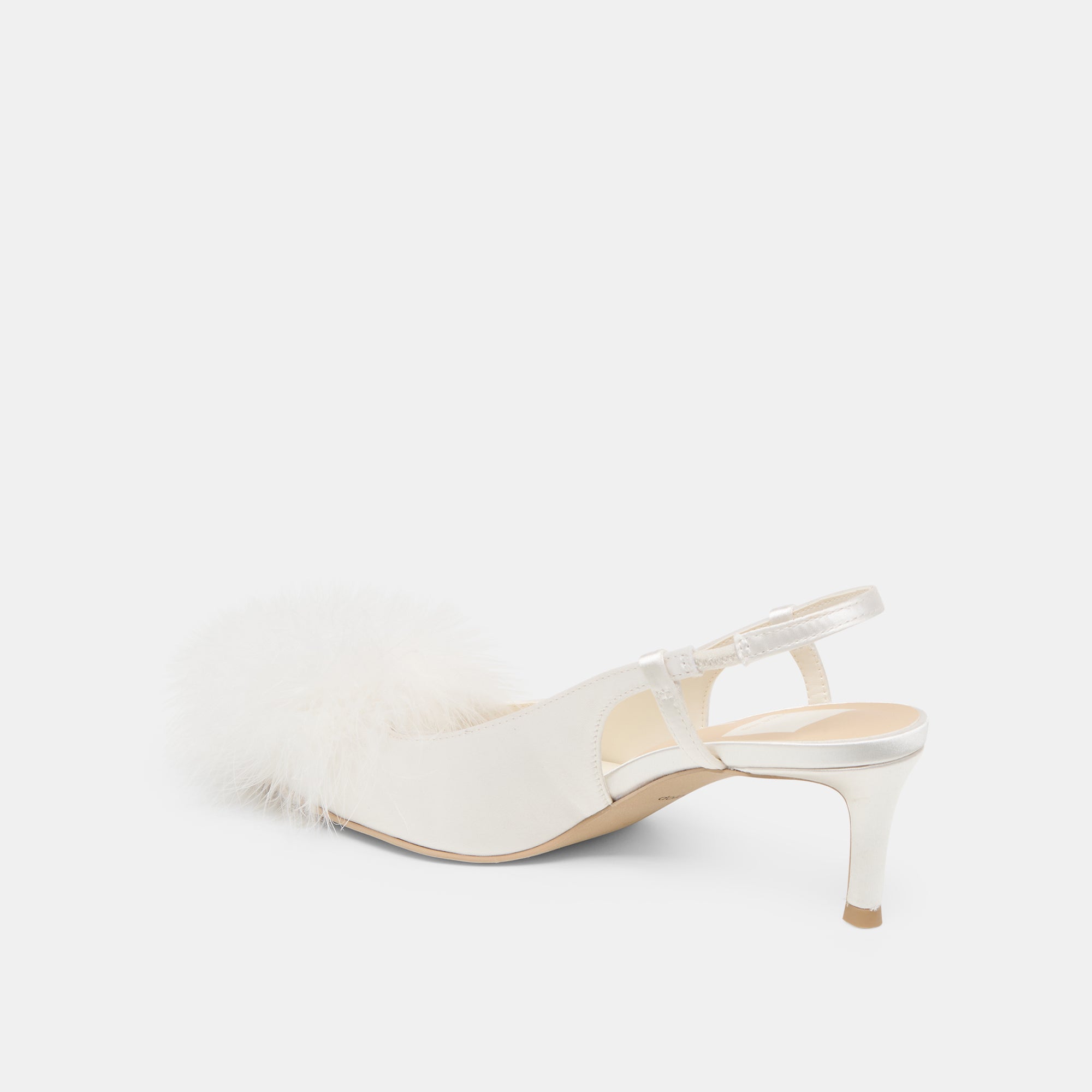 KAMY HEELS TRUE WHITE SATIN - Image 9