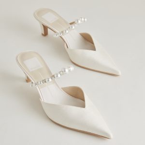 KANIKA PEARL MID HEELS VANILLA PEARLS - re:vita