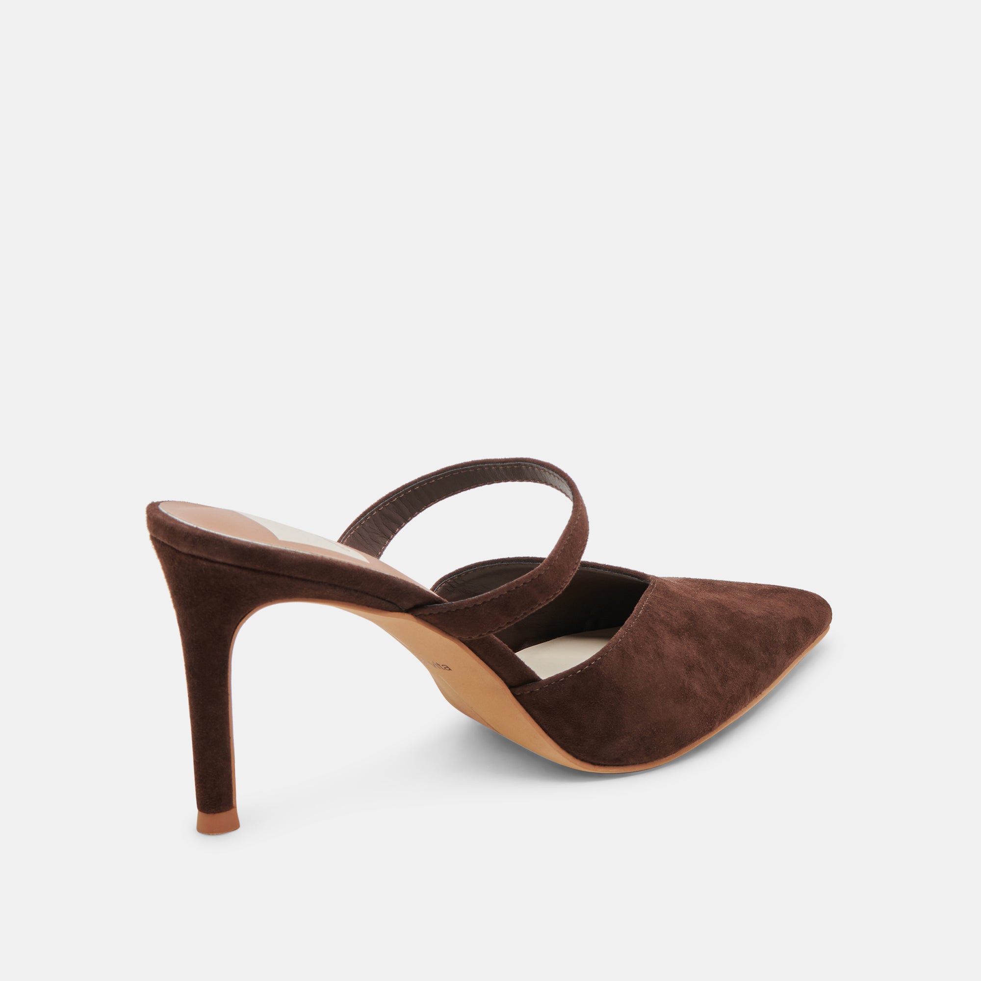 KANIKA HEELS DK BROWN SUEDE - Image 5