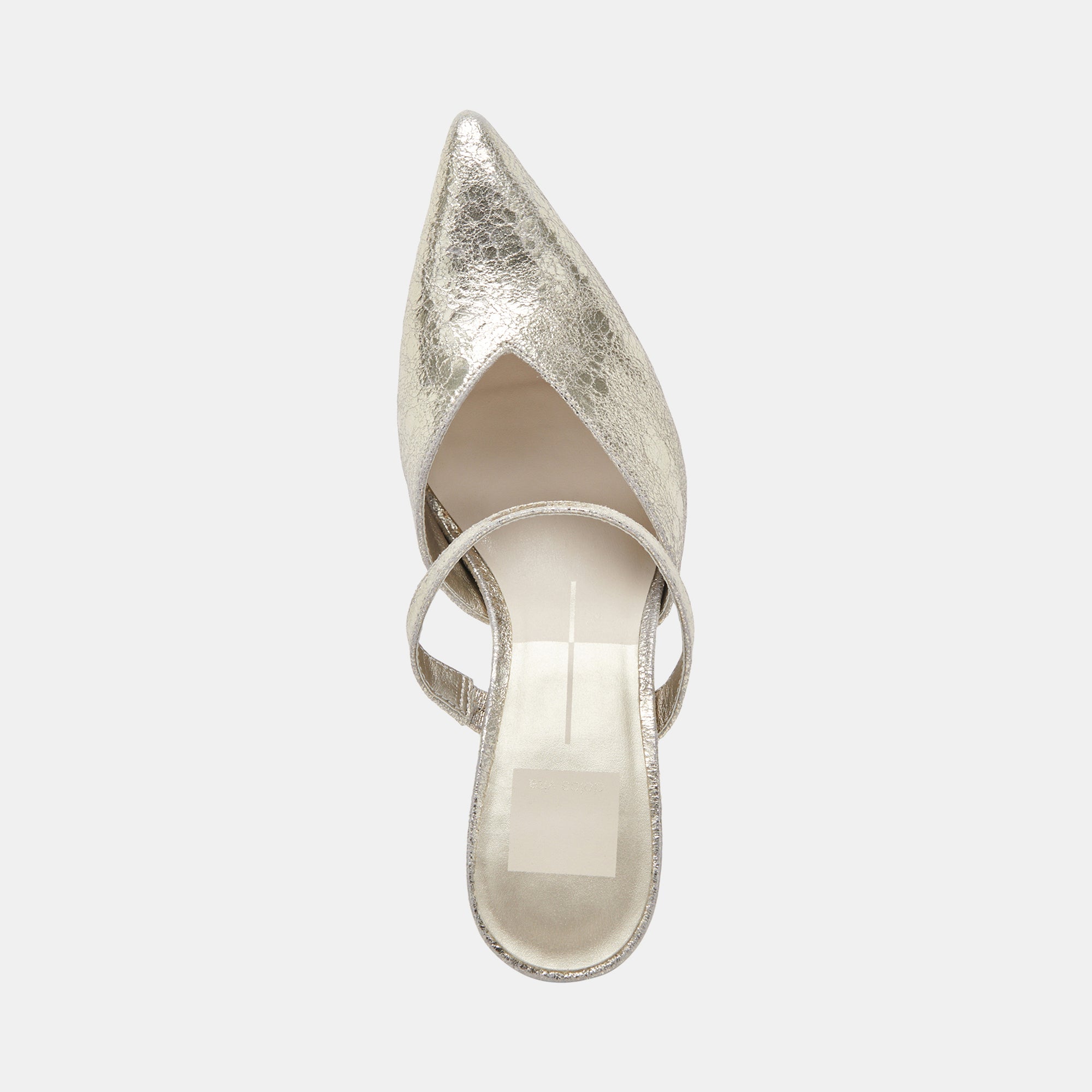 KANIKA WIDE HEELS PLATINUM DISTRESSED LEATHER - Image 8
