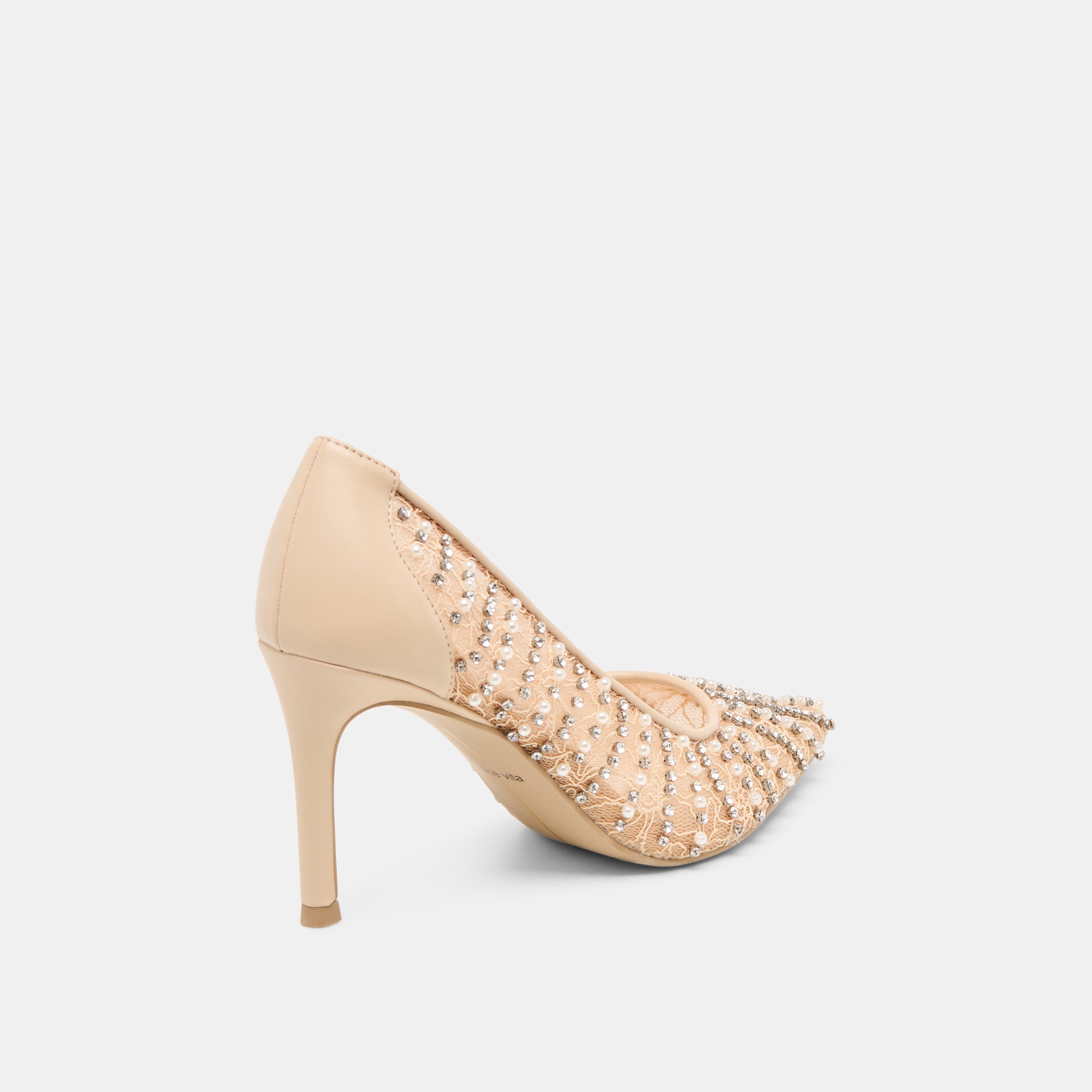 KASHE PEARL HEELS BLUSH LACE MESH - Image 3