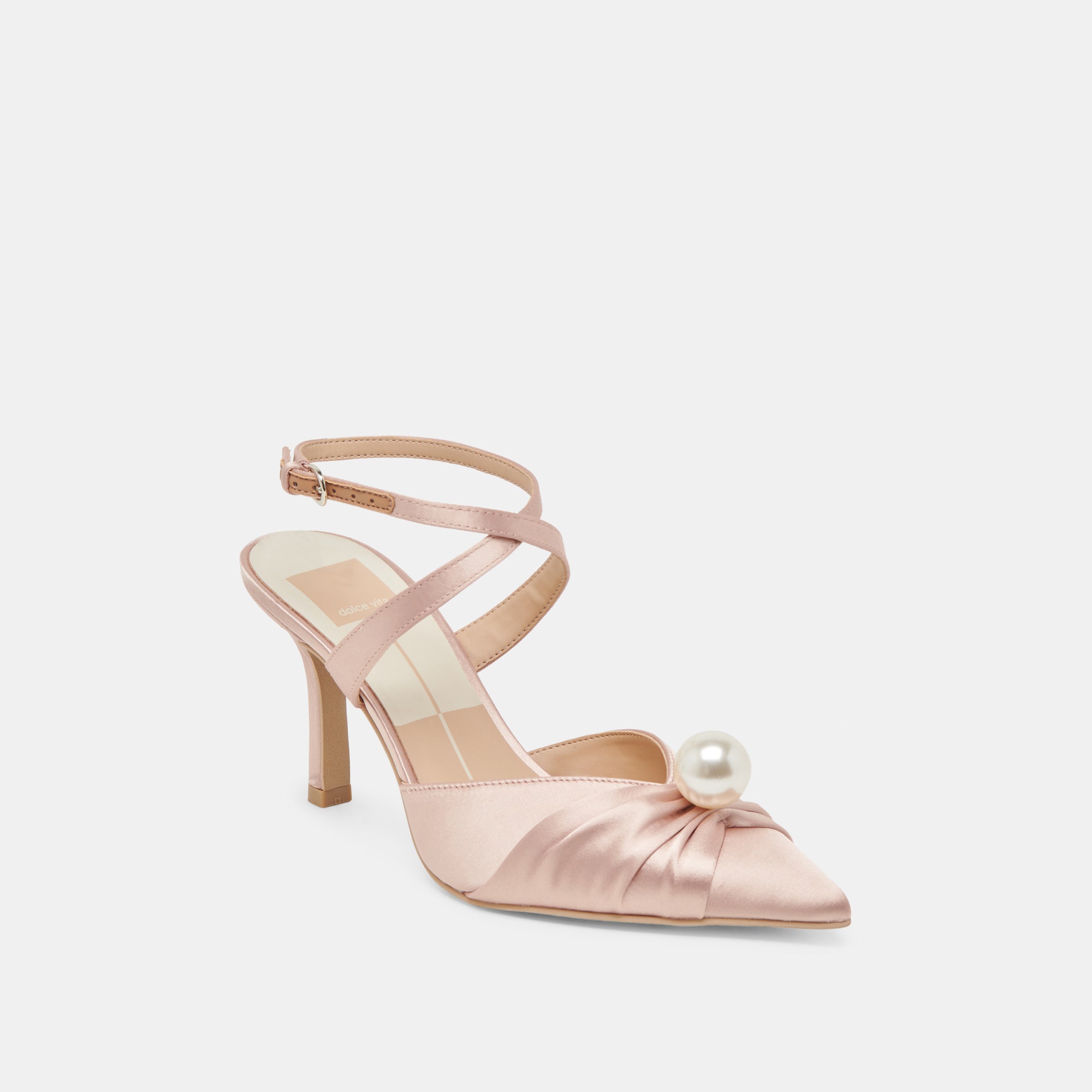KAYSEY HEELS LT BLUSH SATIN - Image 2