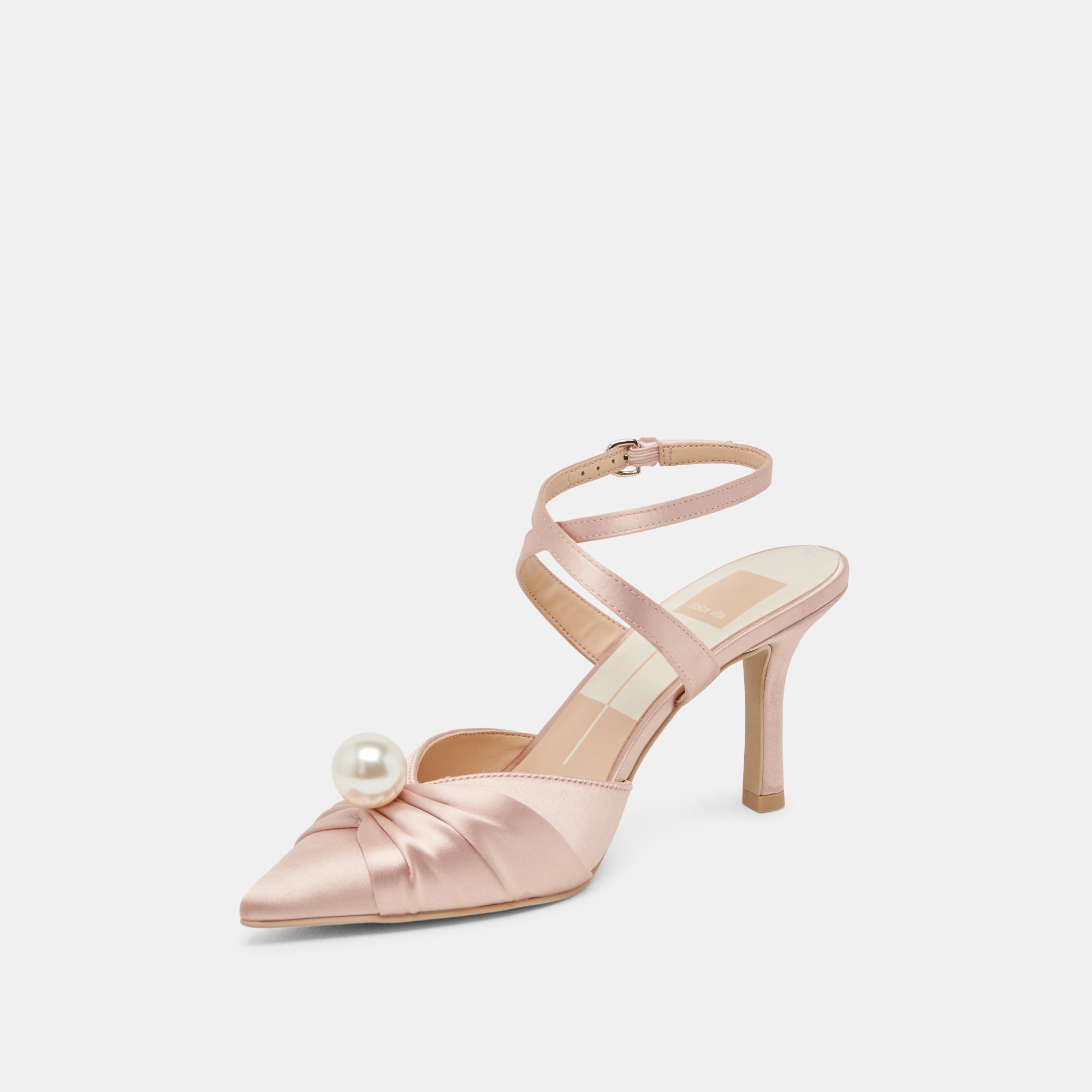 KAYSEY HEELS LT BLUSH SATIN - Image 4
