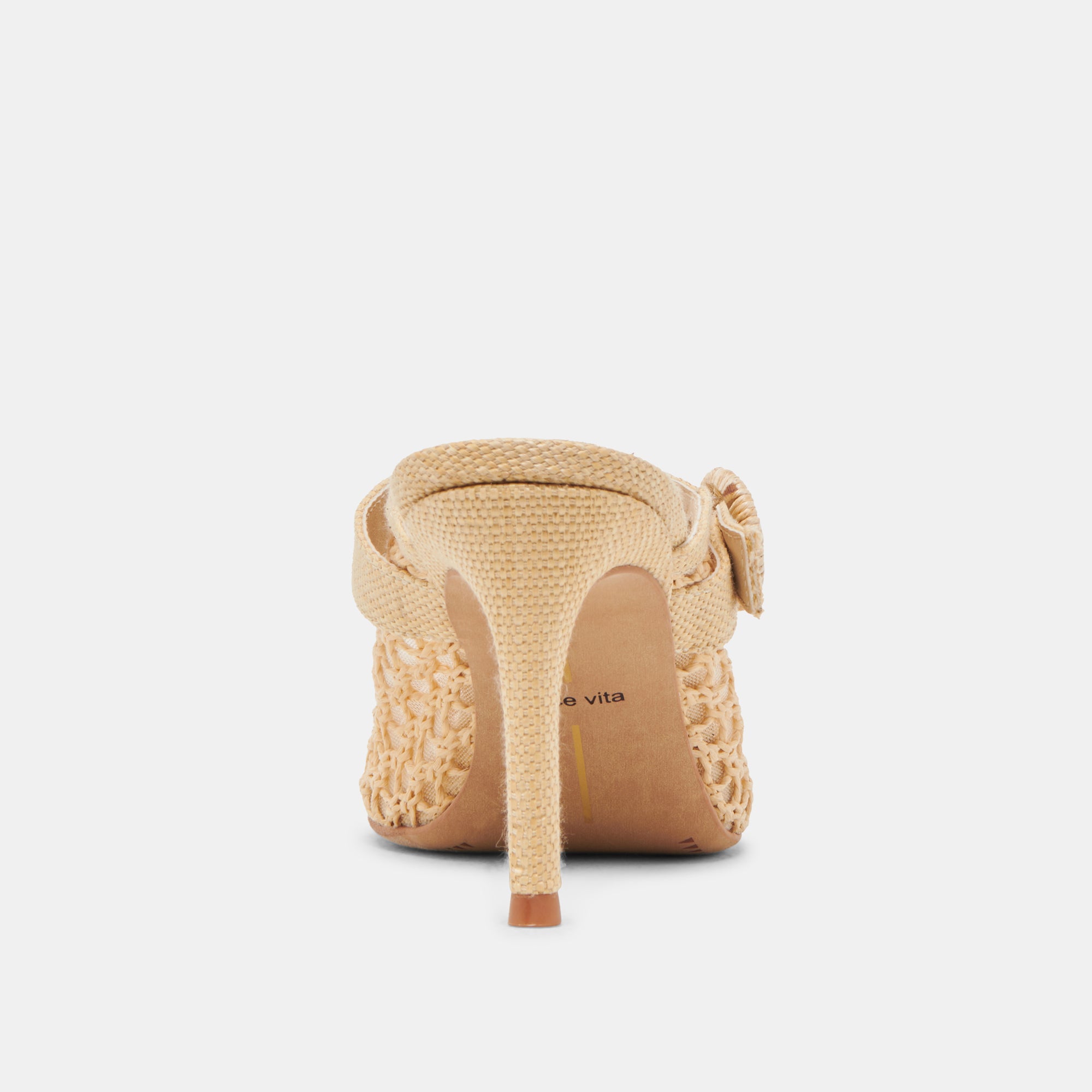 KEEKEE HEELS LT NATURAL WOVEN RAFFIA - Image 7