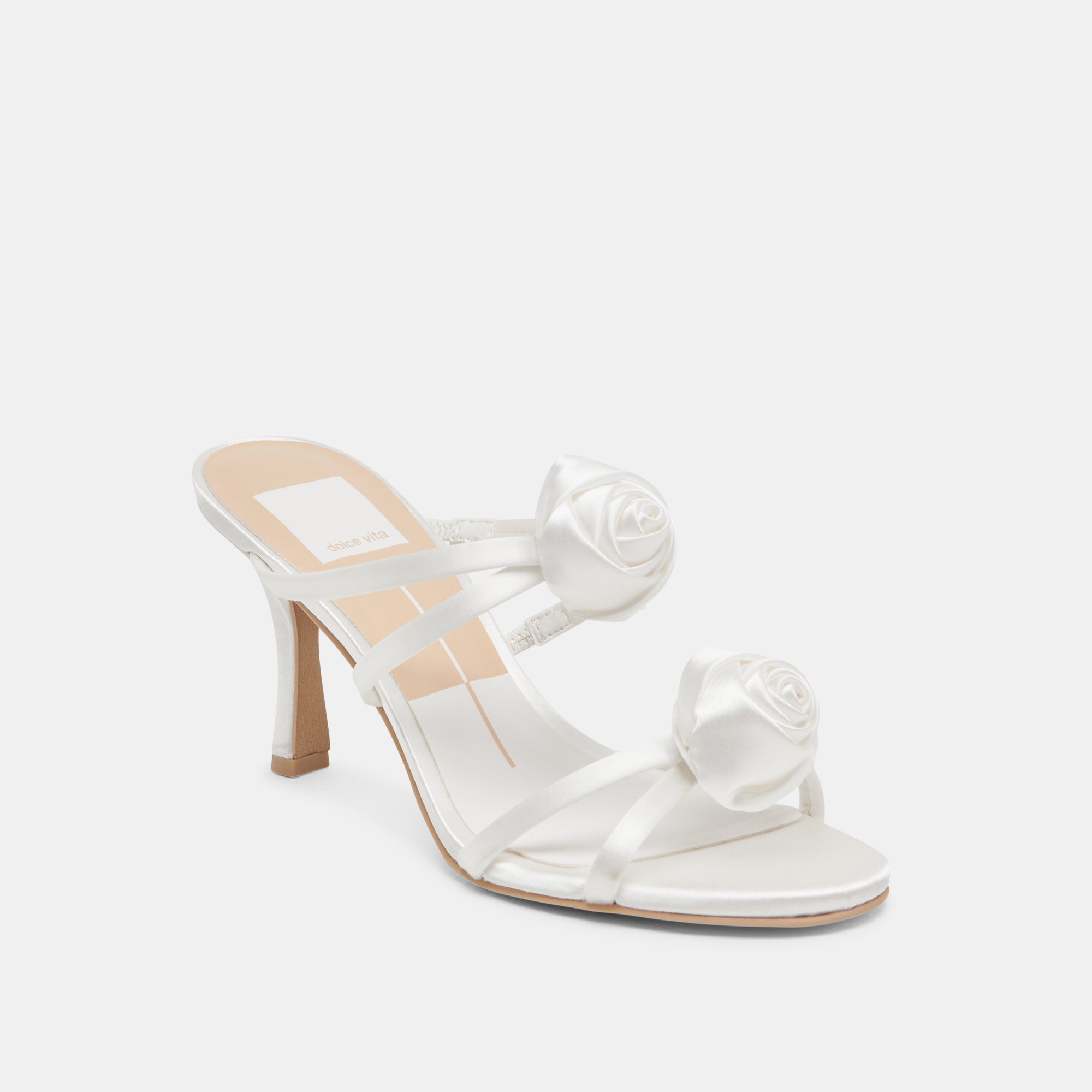 LINZY HEELS TRUE WHITE SATIN - Image 3