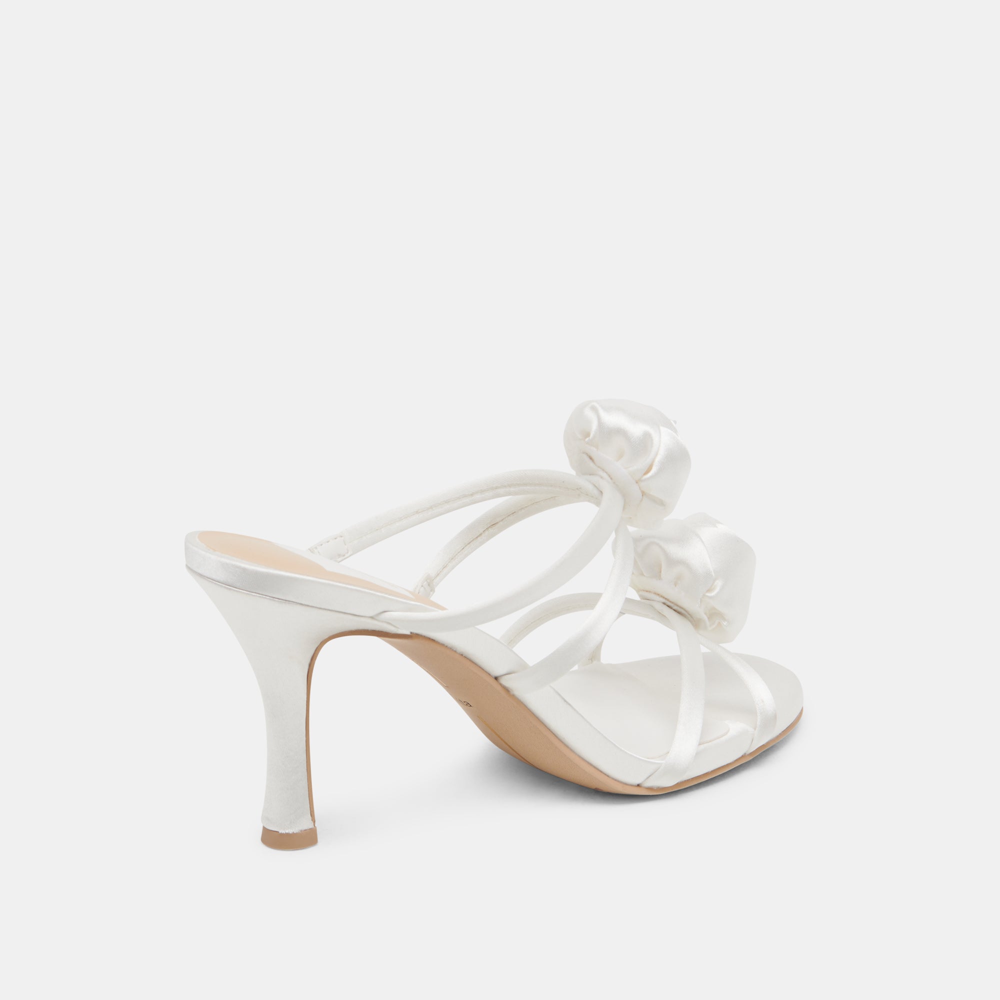 LINZY HEELS TRUE WHITE SATIN - Image 5