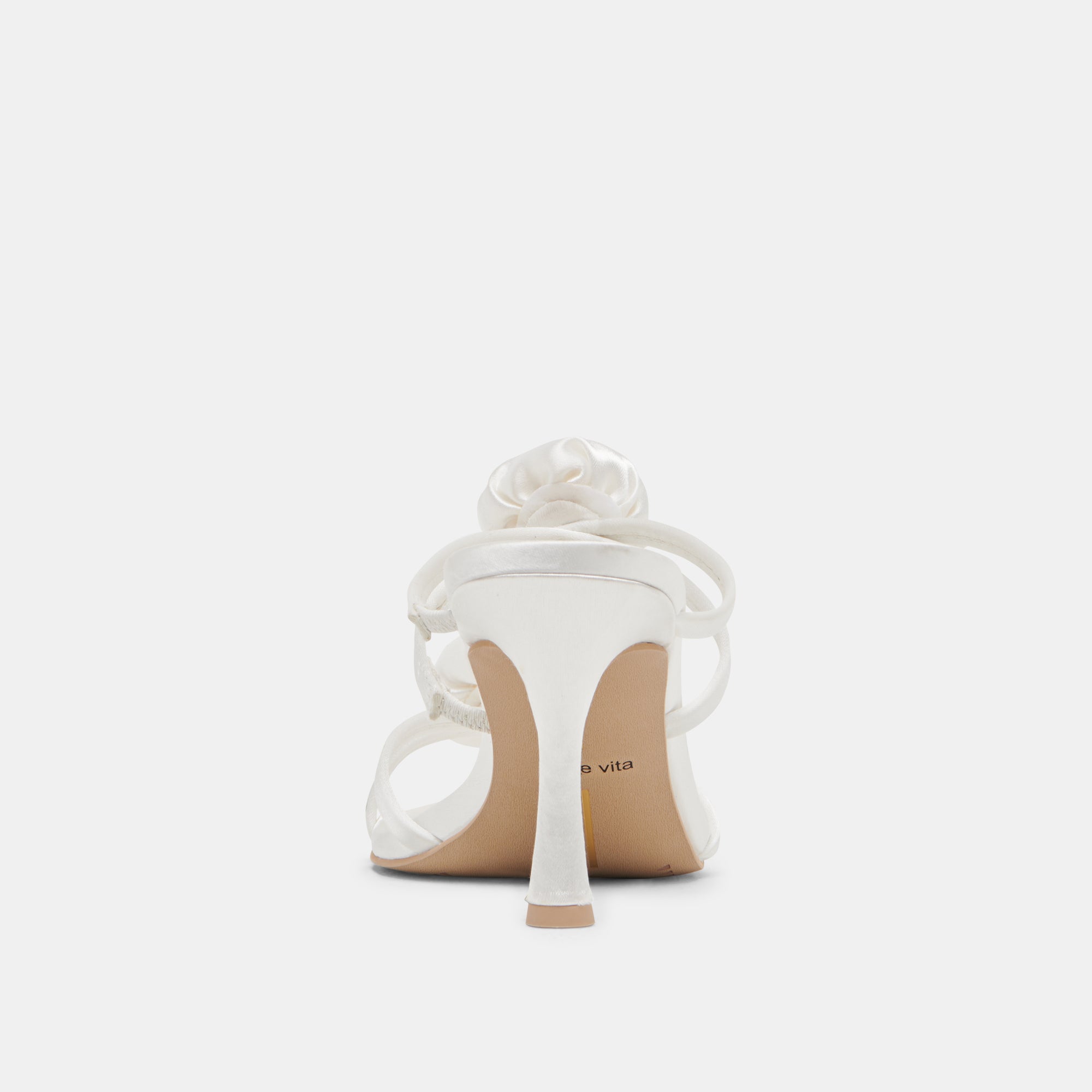 LINZY HEELS TRUE WHITE SATIN - Image 9