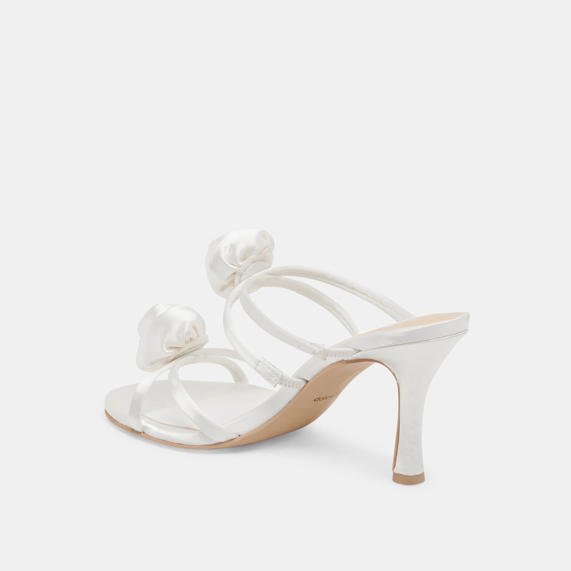 LINZY HEELS TRUE WHITE SATIN - Image 7