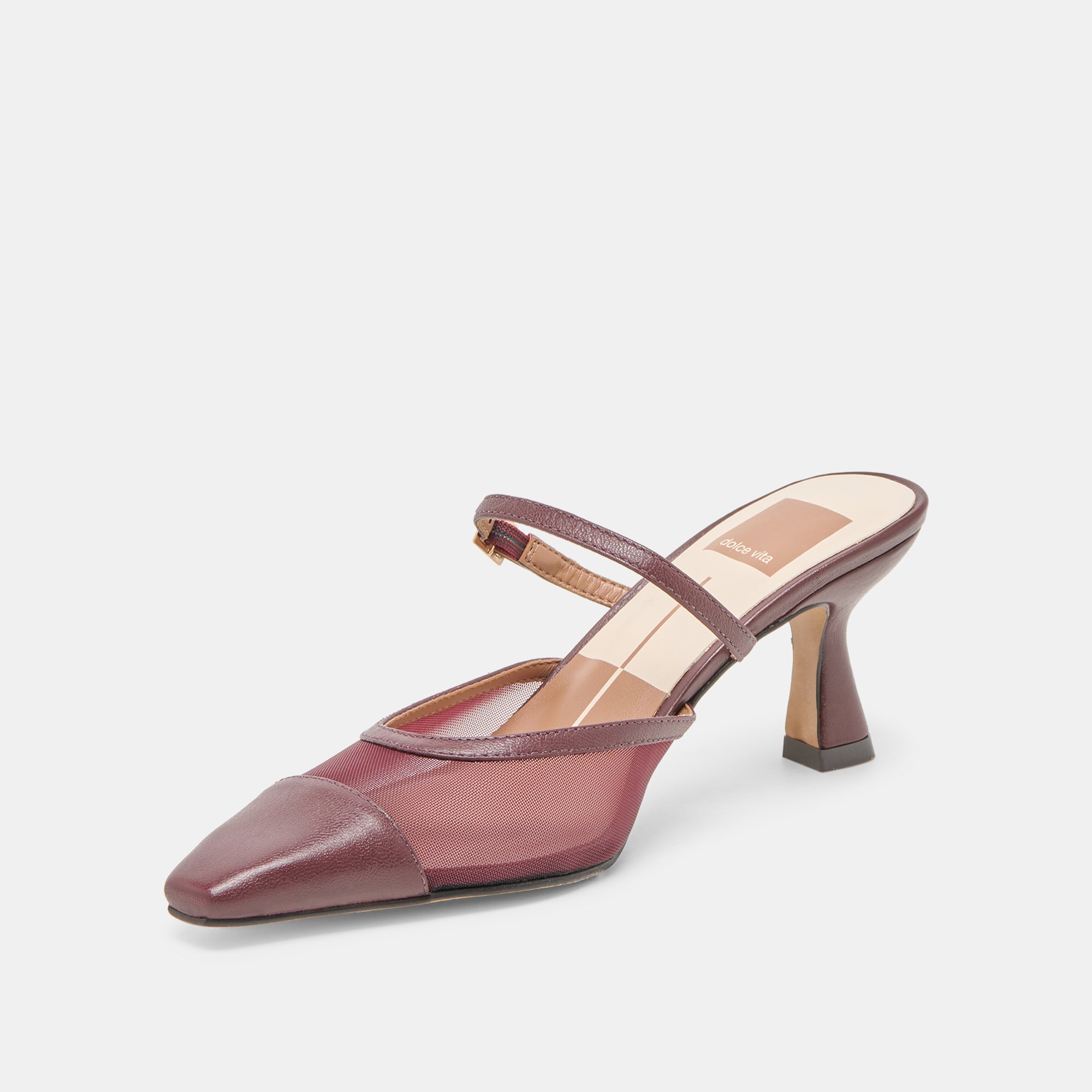 LOYD HEELS BURGUNDY MESH - Image 5