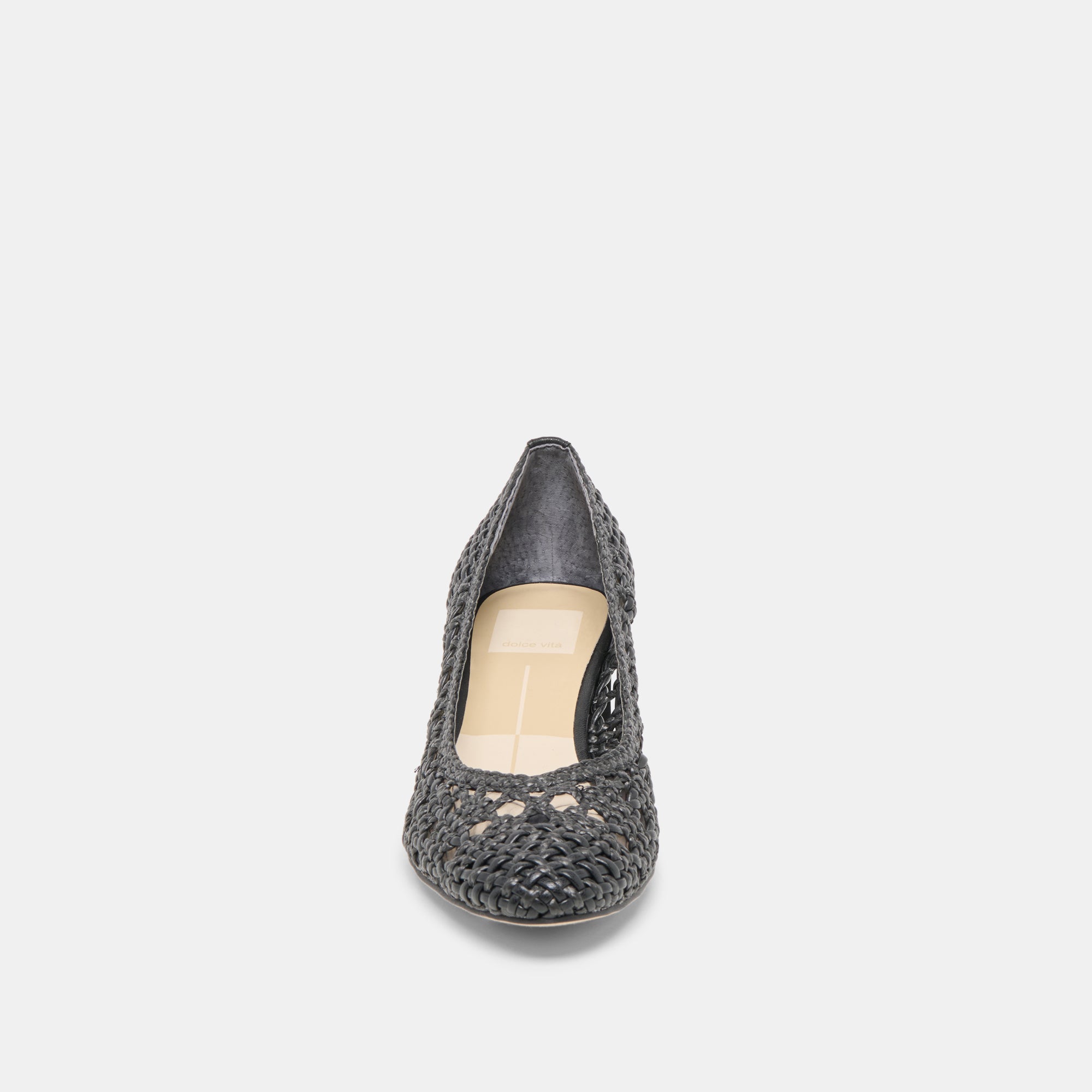 LULA HEELS BLACK WOVEN RAFFIA - Image 6
