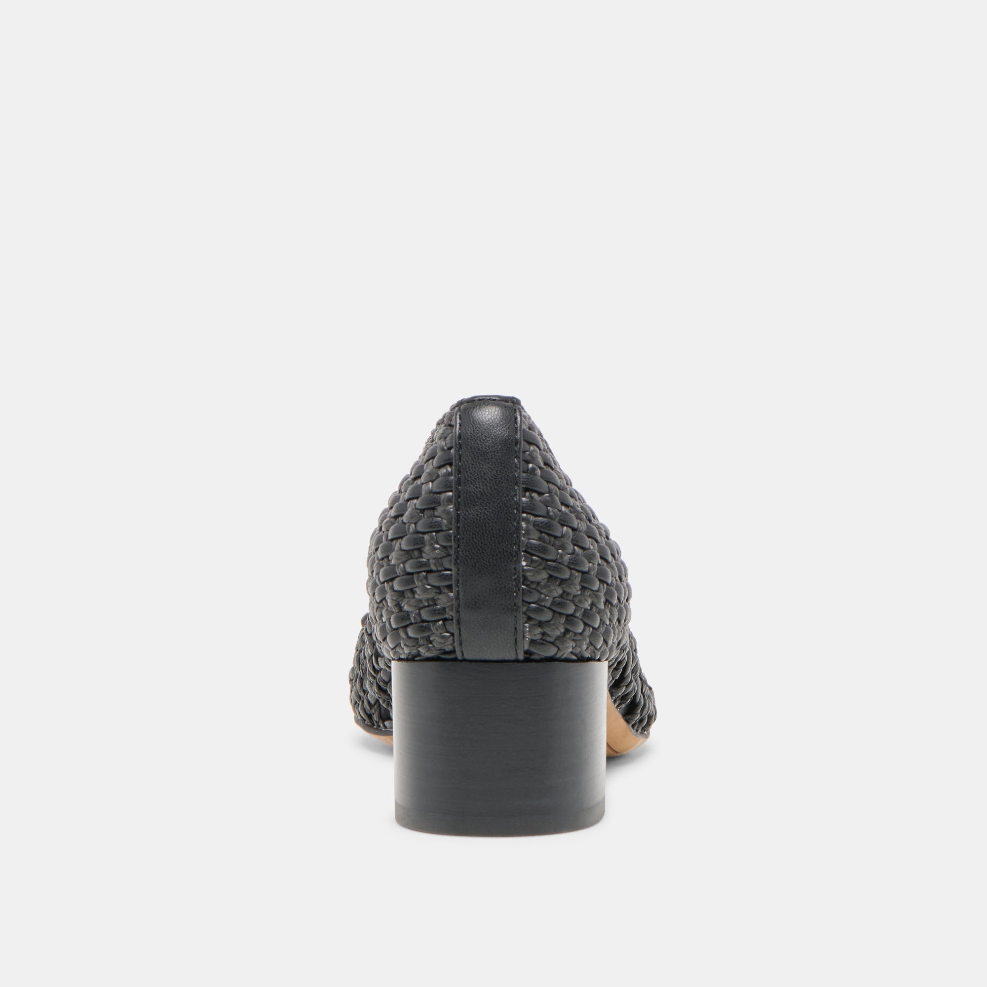 LULA HEELS BLACK WOVEN RAFFIA - Image 7