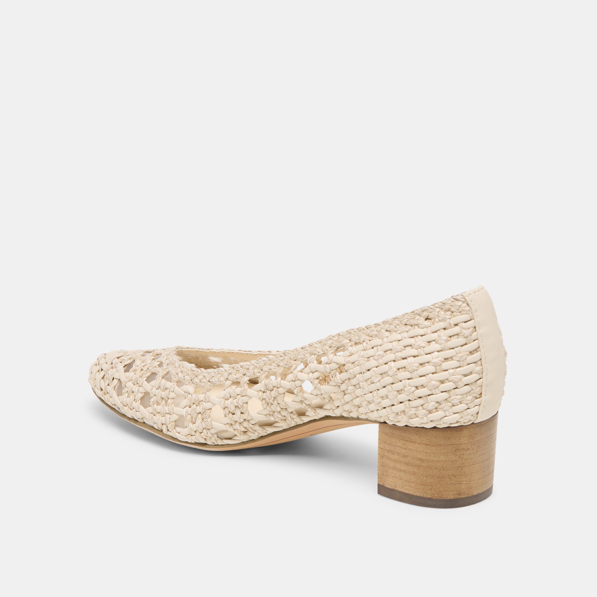 LULA HEELS IVORY MULTI WOVEN RAFFIA - Image 7