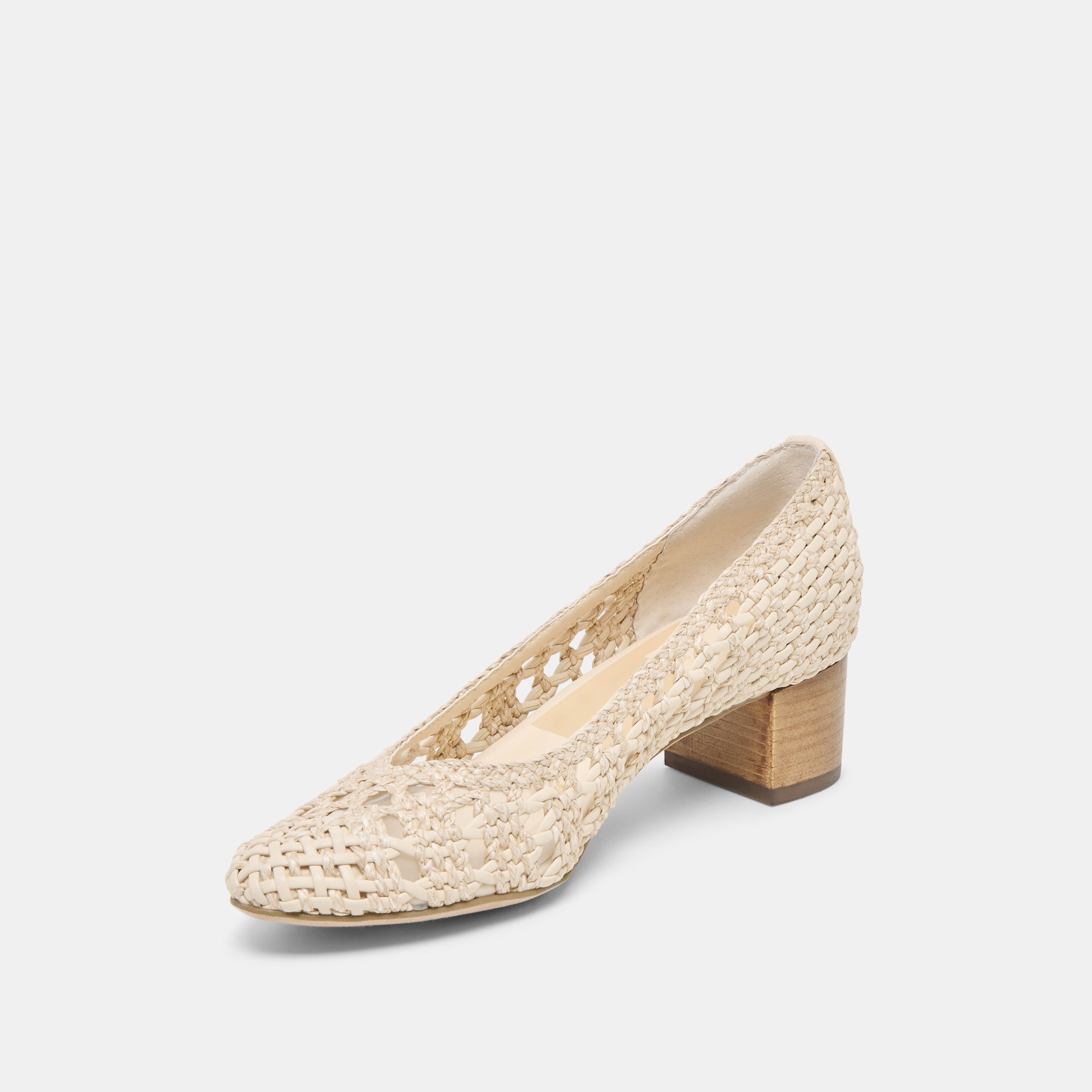 LULA HEELS IVORY MULTI WOVEN RAFFIA - Image 6