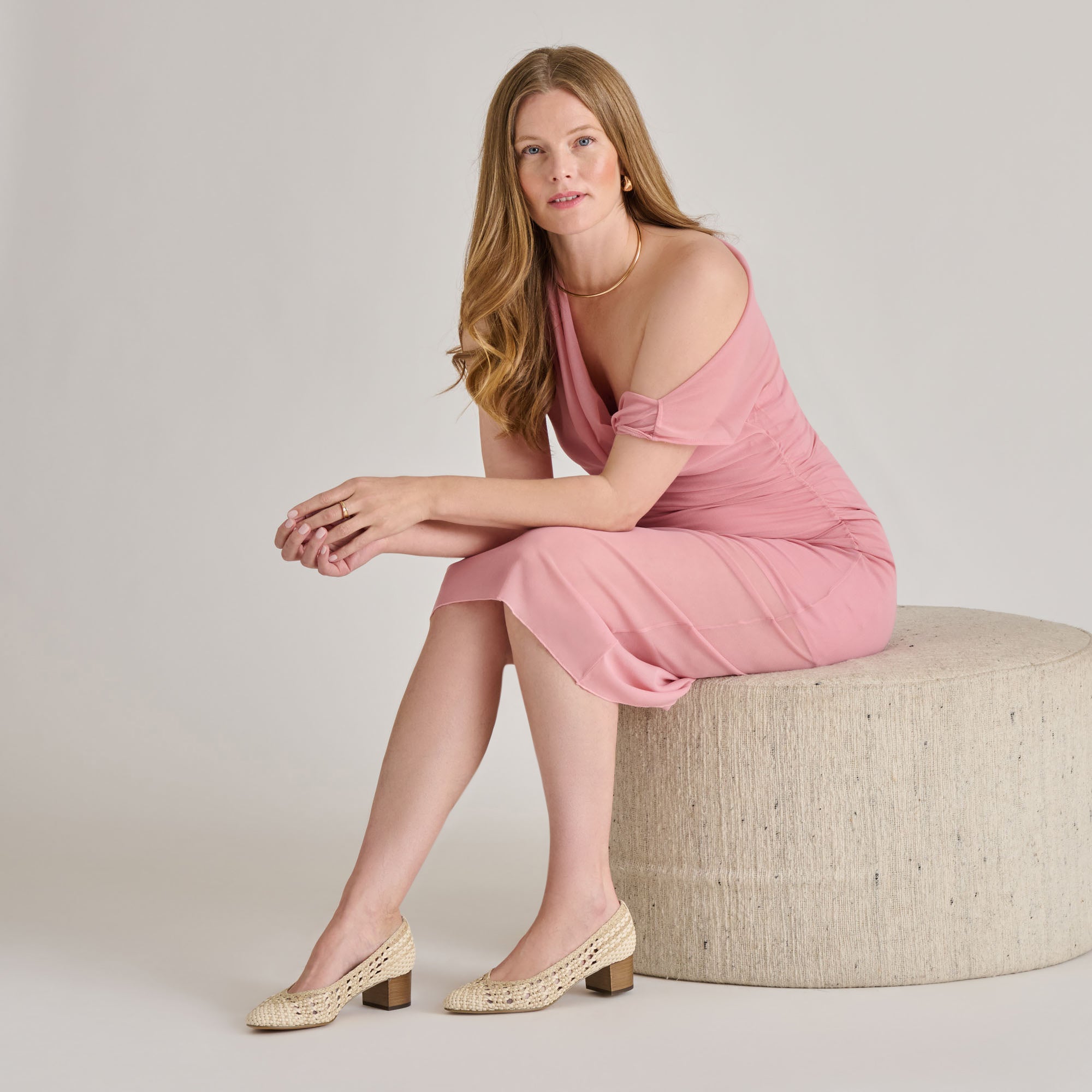 LULA HEELS IVORY MULTI WOVEN RAFFIA - Image 4