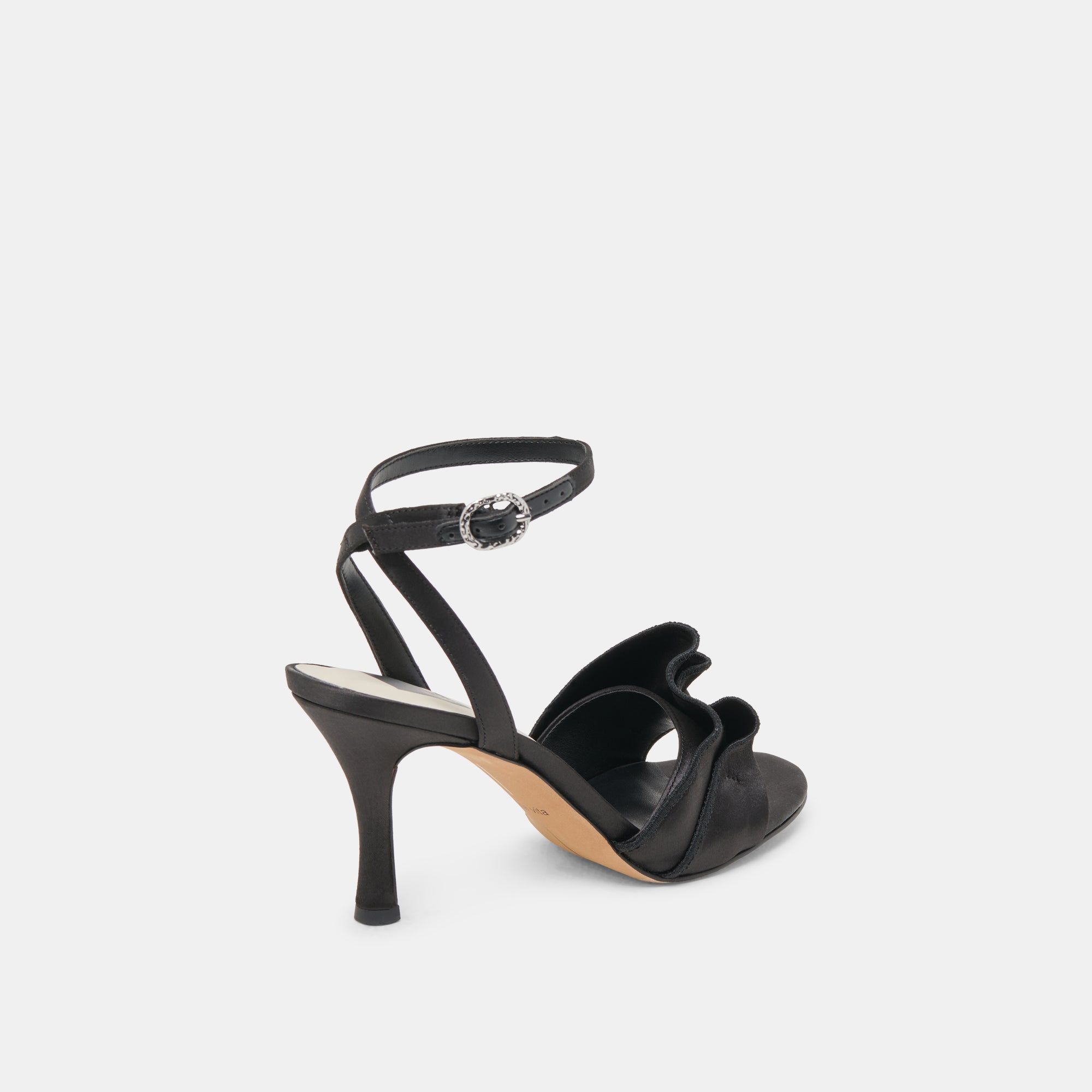 LUNETE HEELS ONYX SATIN - Image 4