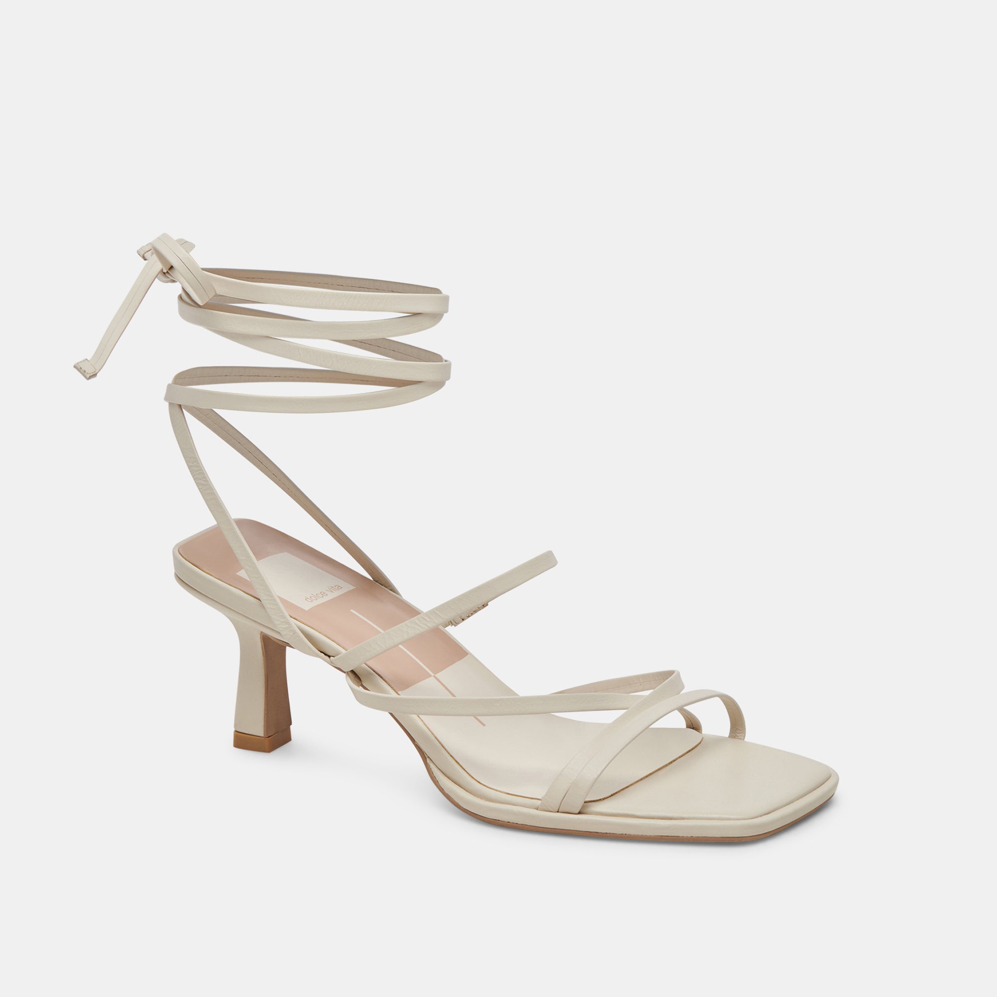 MALABO HEELS IVORY LEATHER - Image 2