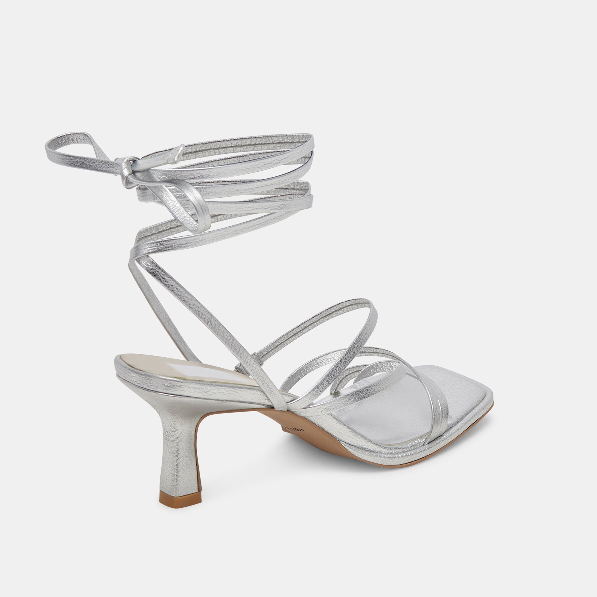 MALABO HEELS SILVER METALLIC LEATHER - Image 5