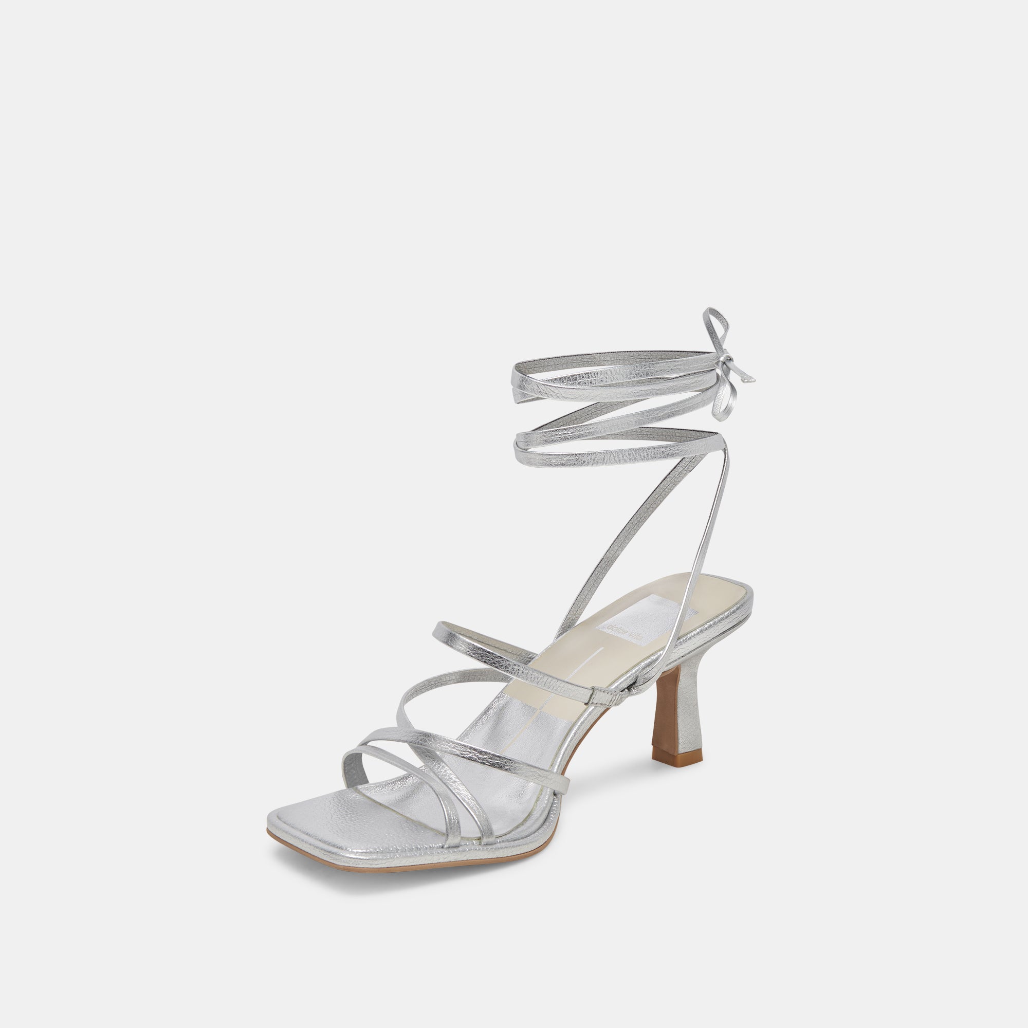 MALABO HEELS SILVER METALLIC LEATHER - Image 6
