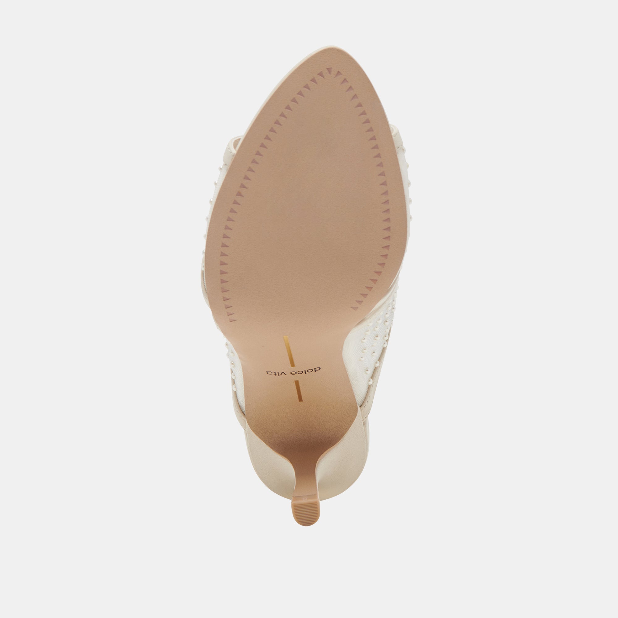 MANDEL PEARL HEELS IVORY MESH - Image 11
