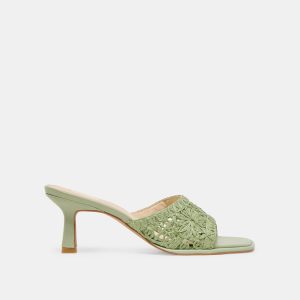 MAYLAH HEELS SAGE MACRAME
