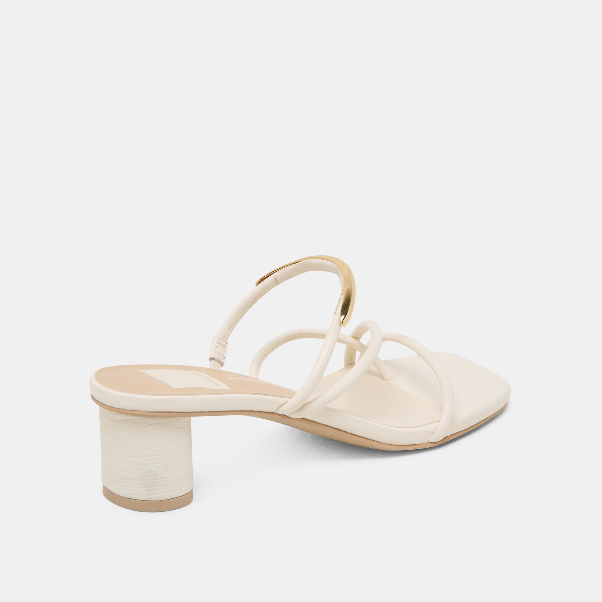 NAIRA HEELS OFF WHITE LEATHER - Image 3