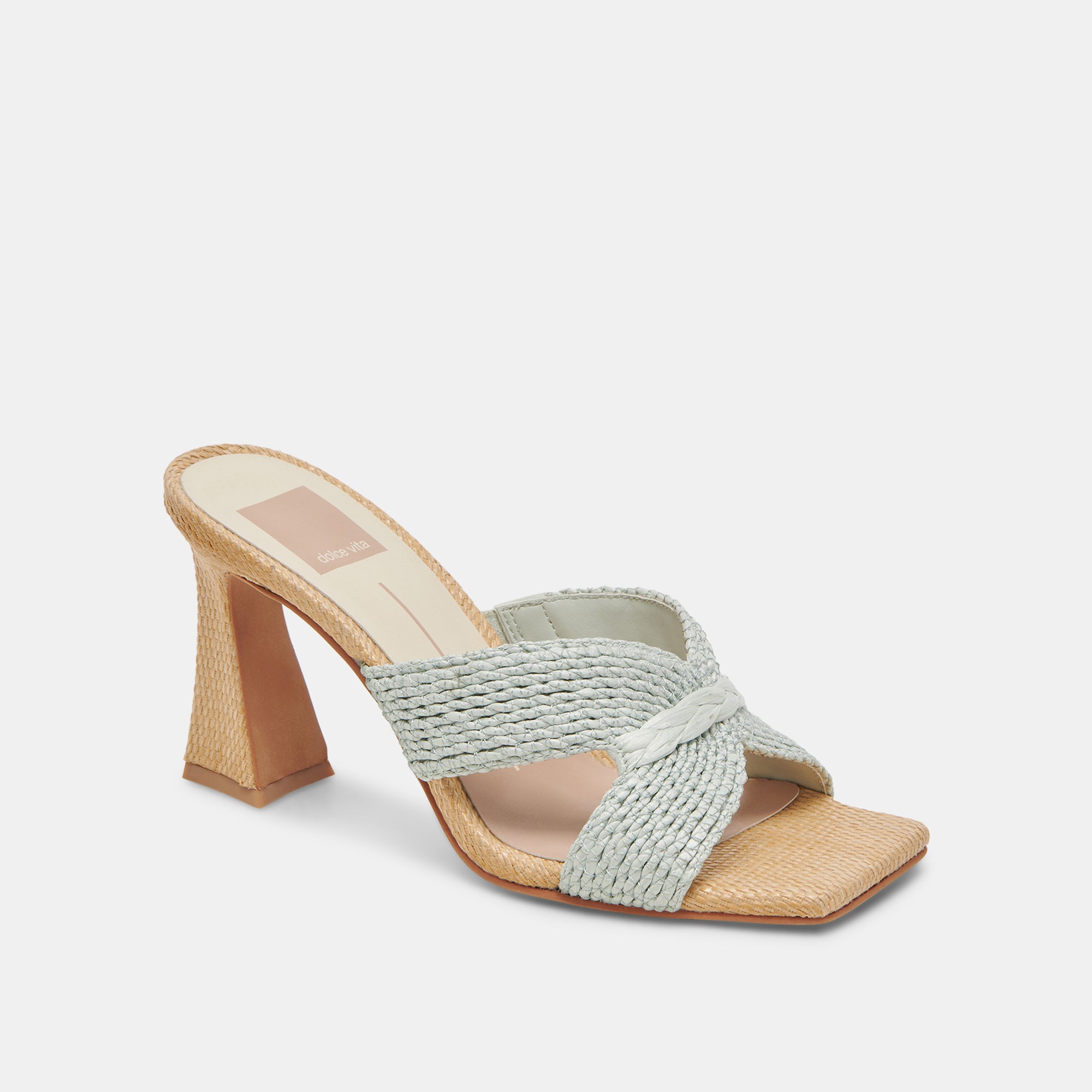 NITRO WIDE HEELS MINT RAFFIA - Image 2