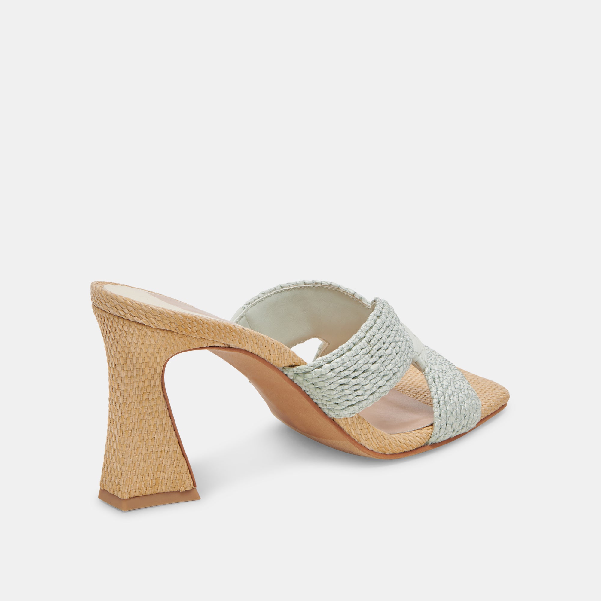 NITRO WIDE HEELS MINT RAFFIA - Image 3