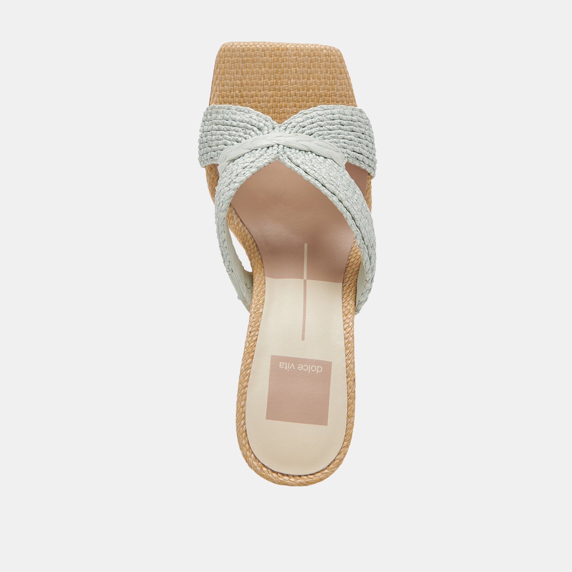 NITRO WIDE HEELS MINT RAFFIA - Image 8