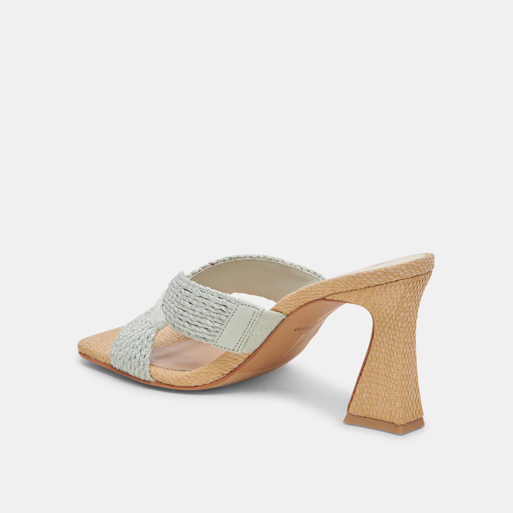 NITRO WIDE HEELS MINT RAFFIA - Image 5