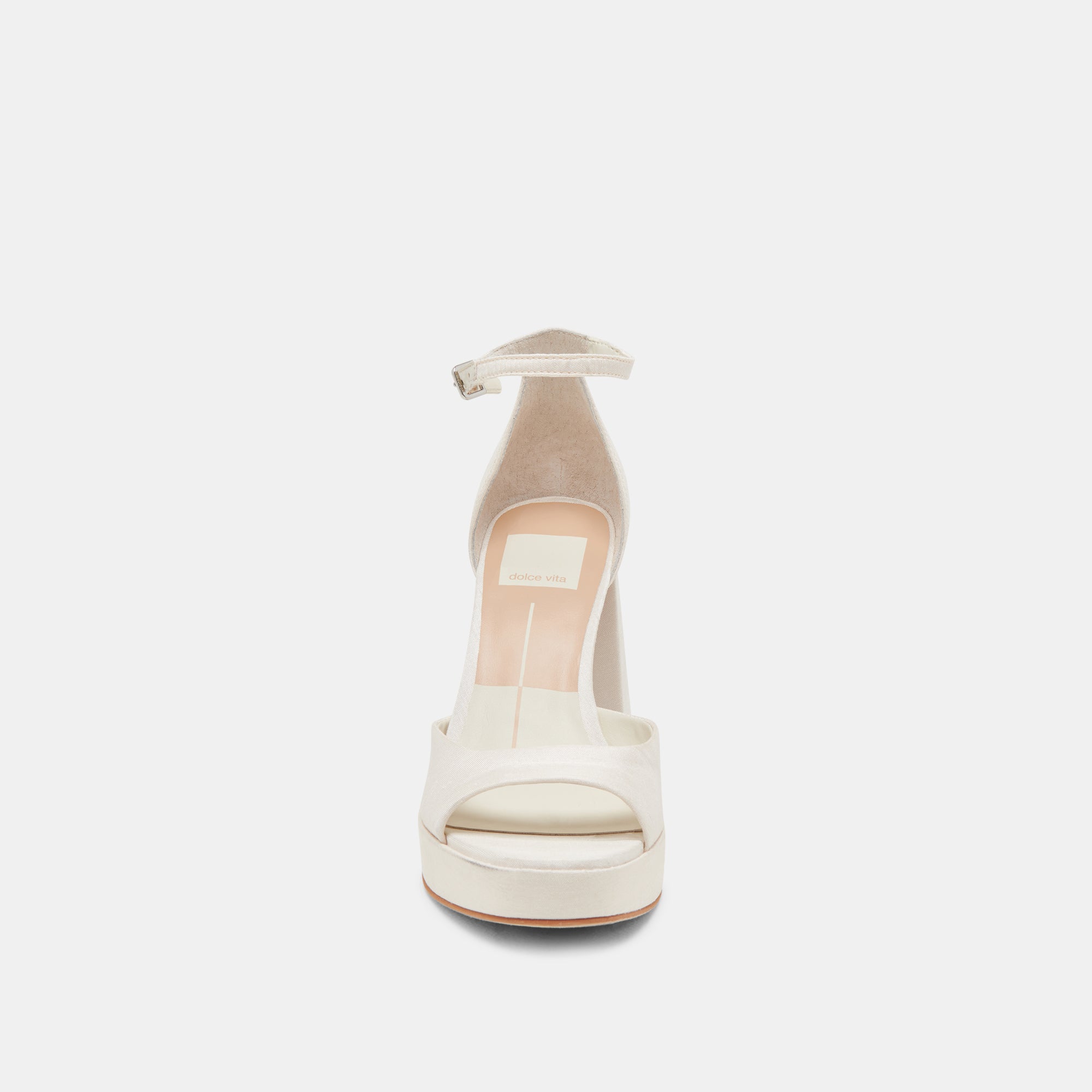 PANDRO HEELS WHITE SATIN - Image 9