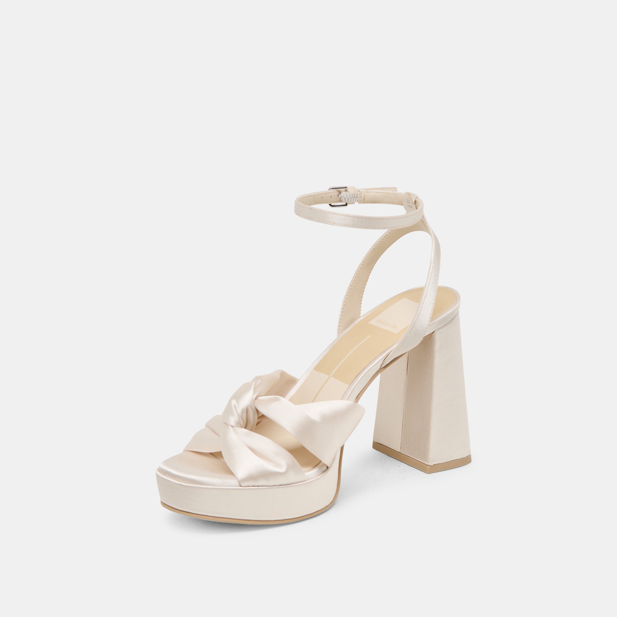 PARLO HEELS IVORY SATIN - Image 6