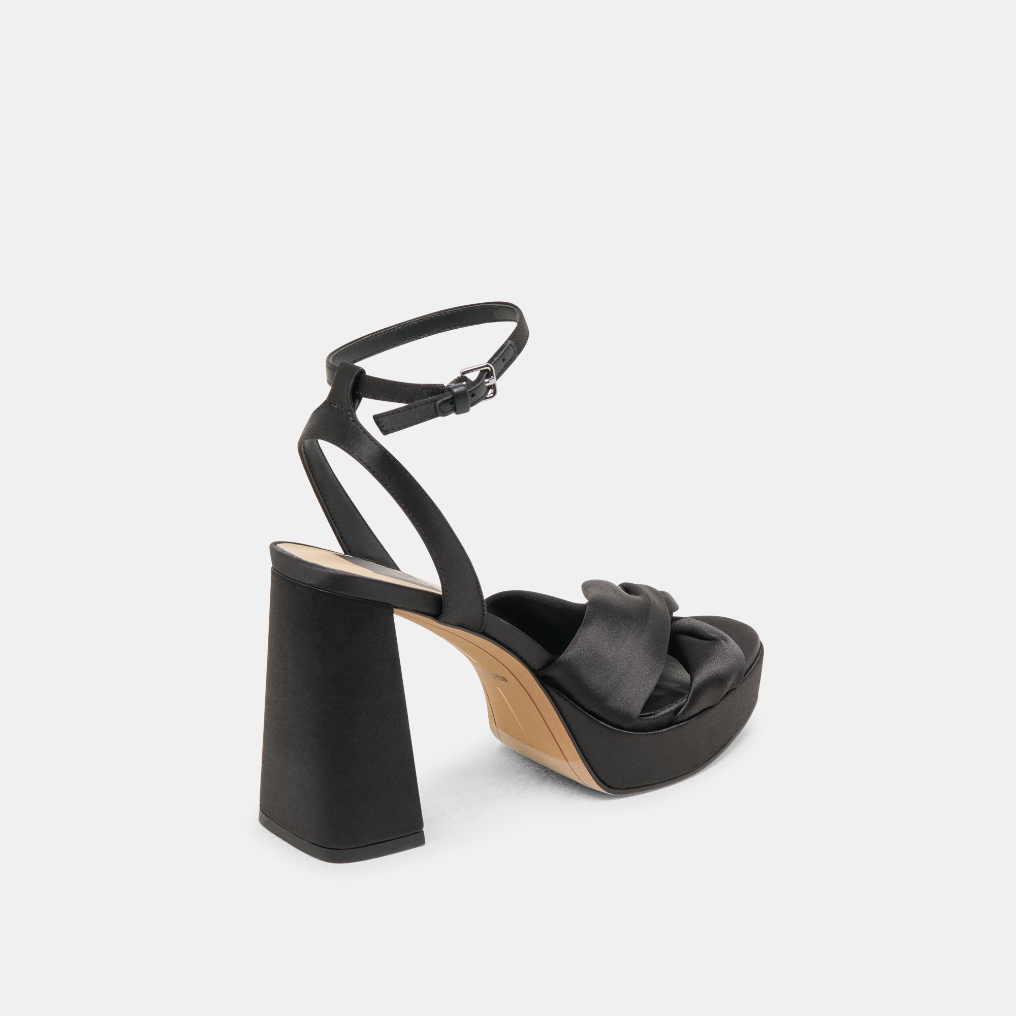 PARLO HEELS ONYX SATIN - Image 3