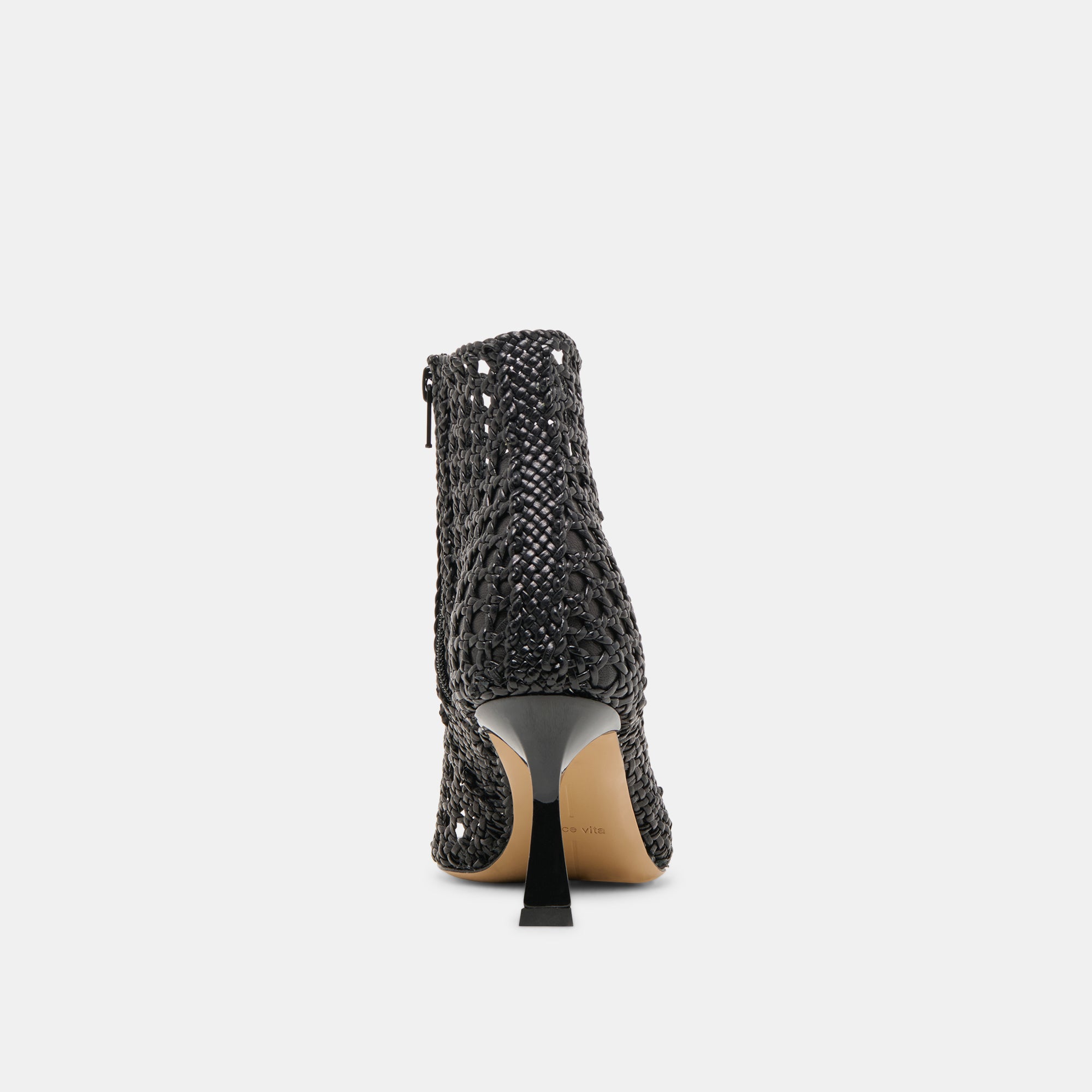 QUIN HEELS BLACK WOVEN LEATHER - Image 7