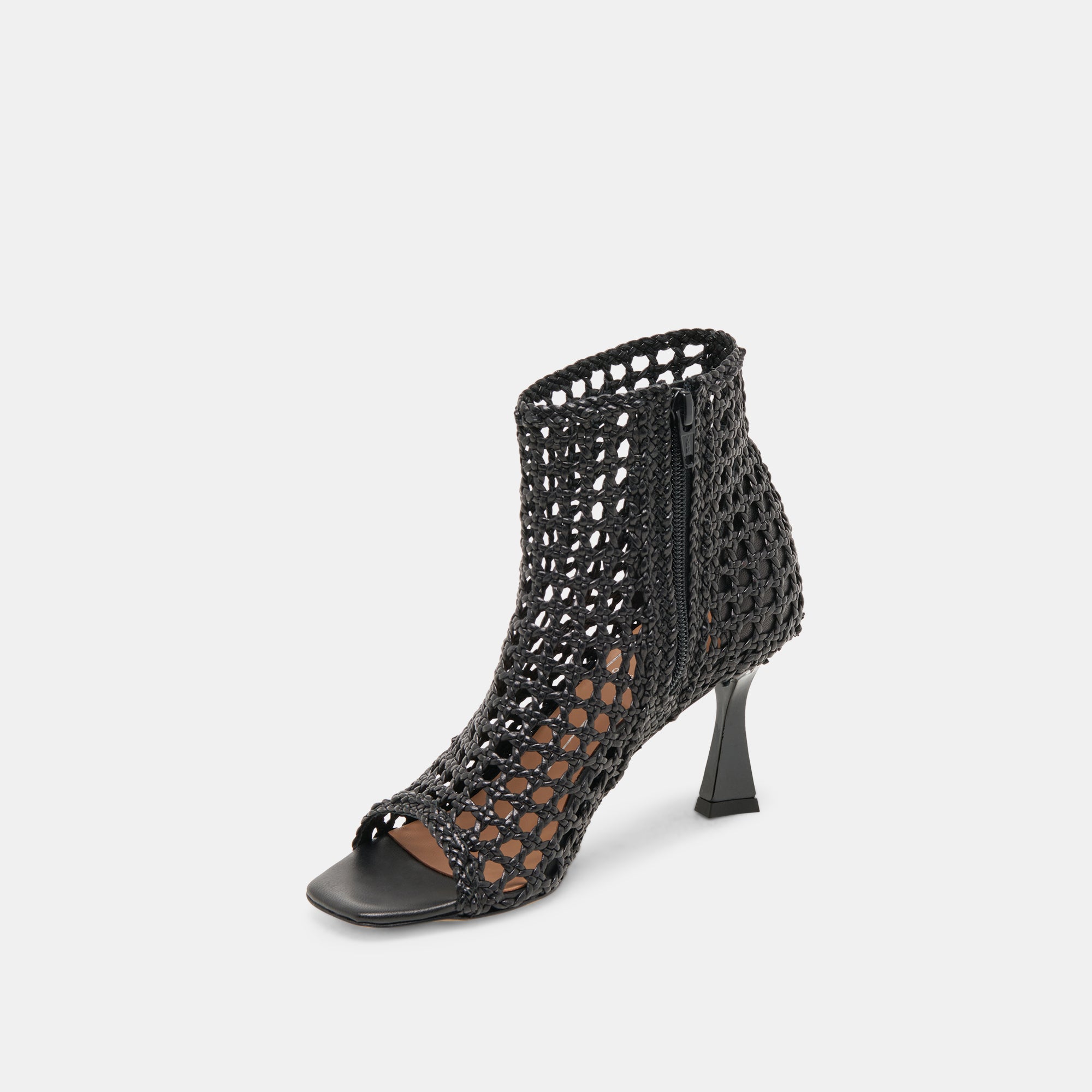 QUIN HEELS BLACK WOVEN LEATHER - Image 4