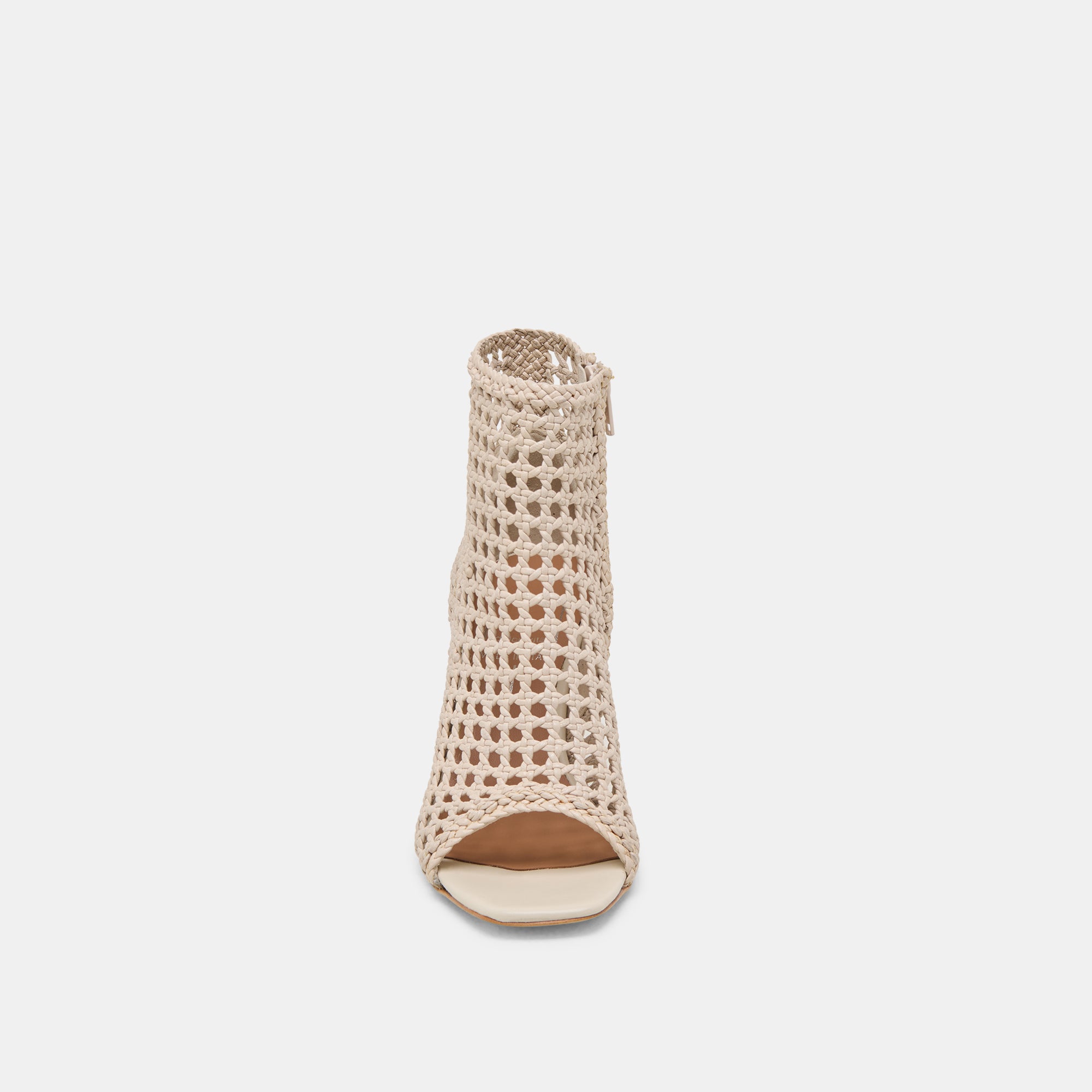 QUIN HEELS BONE WOVEN LEATHER - Image 8