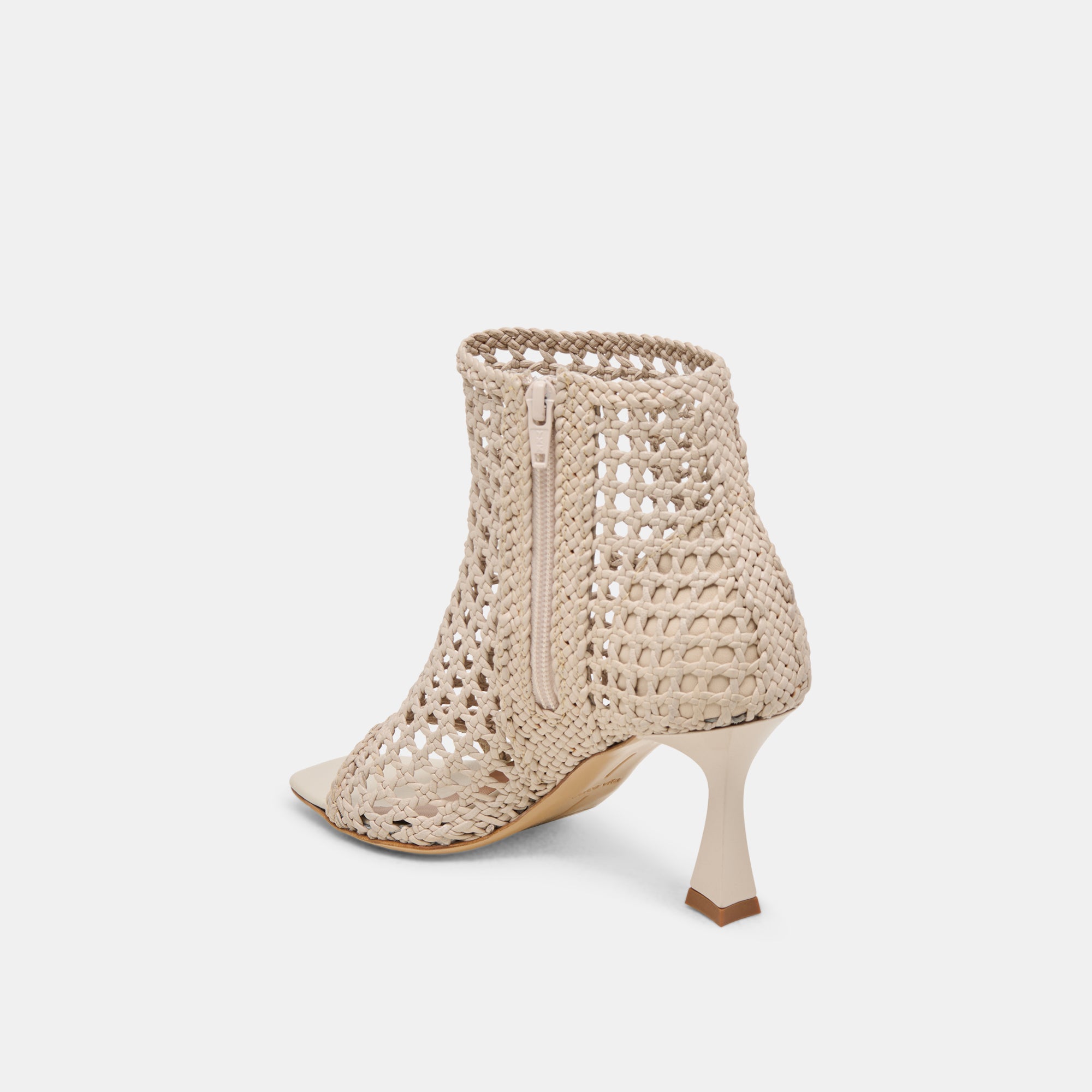 QUIN HEELS BONE WOVEN LEATHER - Image 7