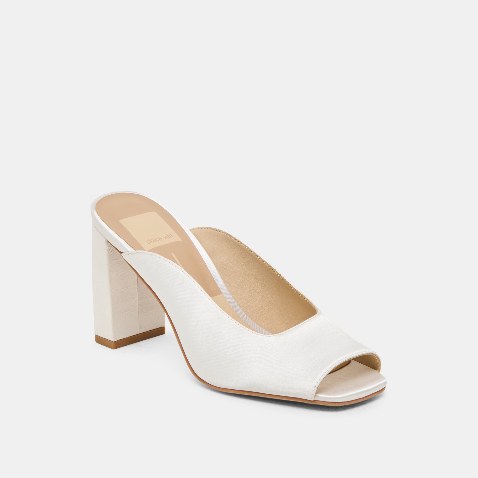 SABELA HEELS OFF WHITE SATIN - Image 3
