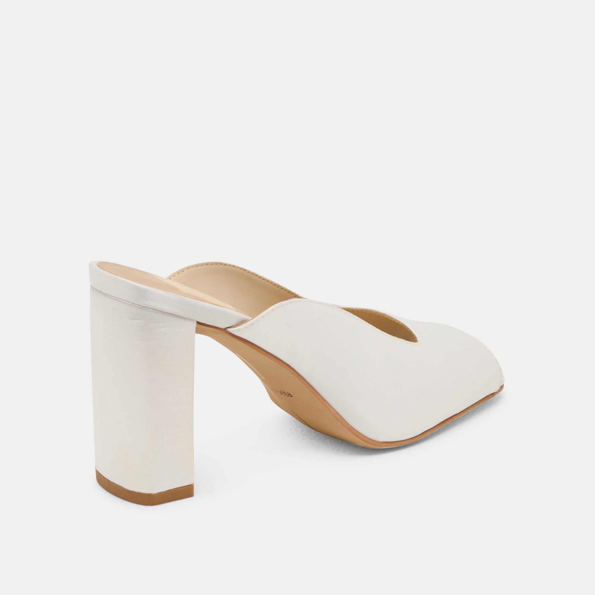 SABELA HEELS OFF WHITE SATIN - Image 4