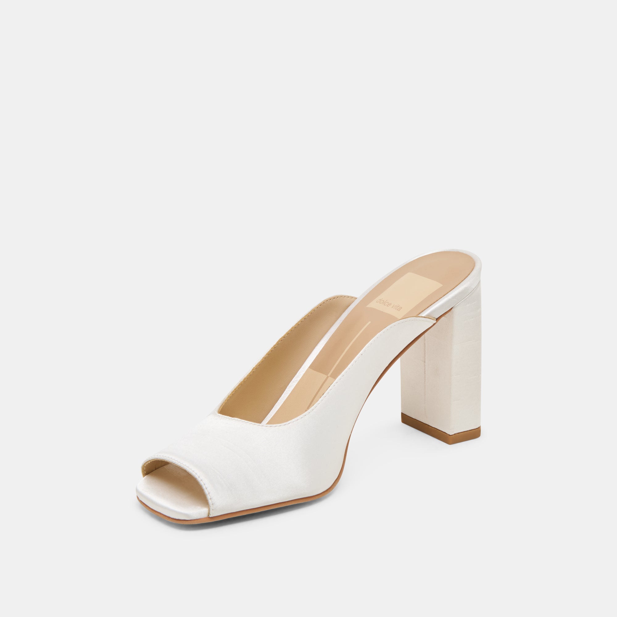 SABELA HEELS OFF WHITE SATIN - Image 5